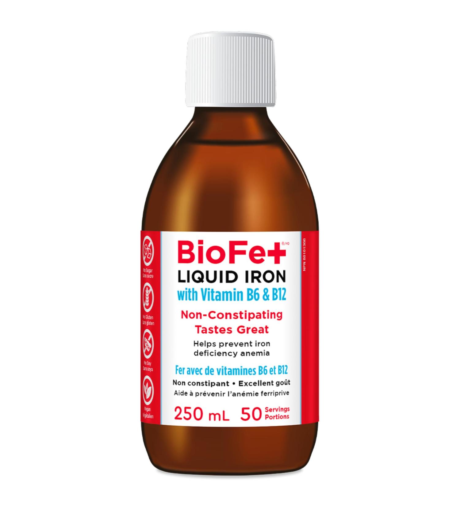 KidStar Nutrients BioFe+ Liquid Iron for the Family Vegan Sweet Blast 250mL 50 Servings - Buy Online on SooperMarket.com