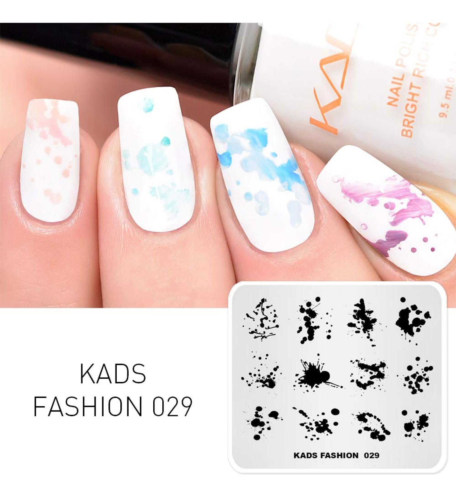 KADS Nail Art Stamping Plates - Fashion Manicure Print Templates - FA029 - Buy Online on SooperMarket.com