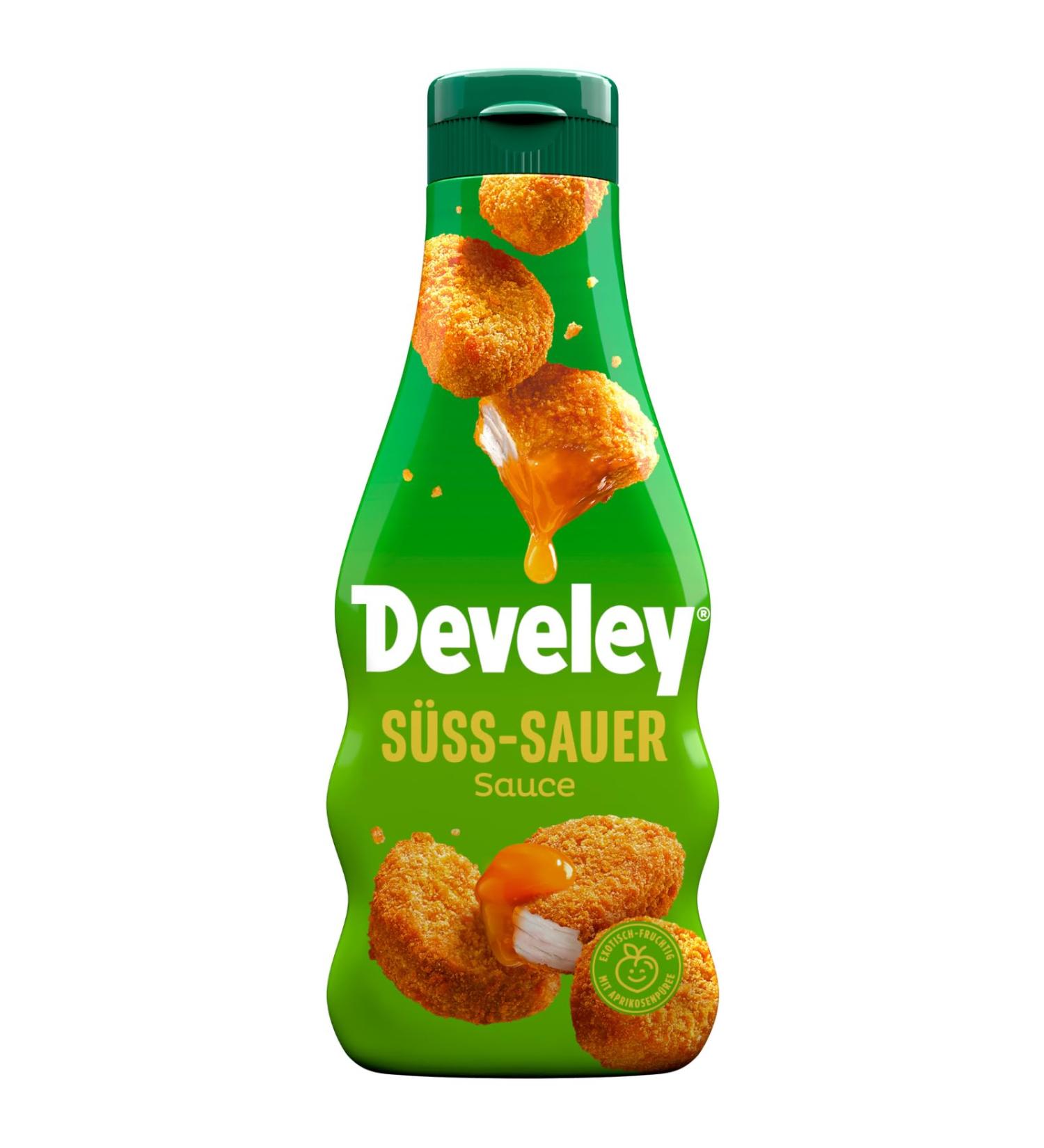Develey Sweet and Sour Sauce 250ml - Exotic Apricot Puree Flavor for International Shipping - Buy Online on SooperMarket.com