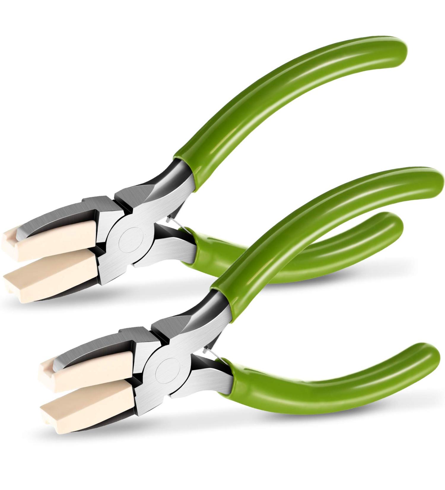 2 Pack Nylon Nose Pliers - Carbon Steel Jewelry Making Tools for Beading & Wire Crafts - 5.3 Inch - Buy Online on SooperMarket.com