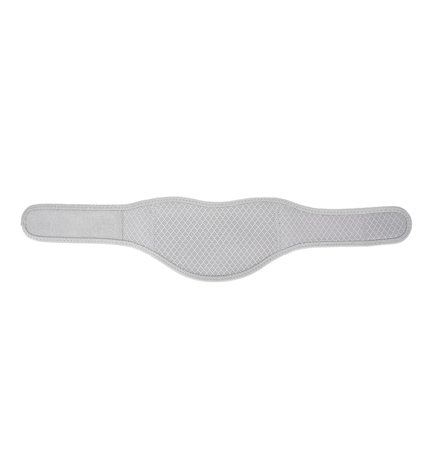 Breathable Neck Wrap for Pain Relief - Light Gray Collar Bandage for Moxibustion Care - Buy Online on SooperMarket.com