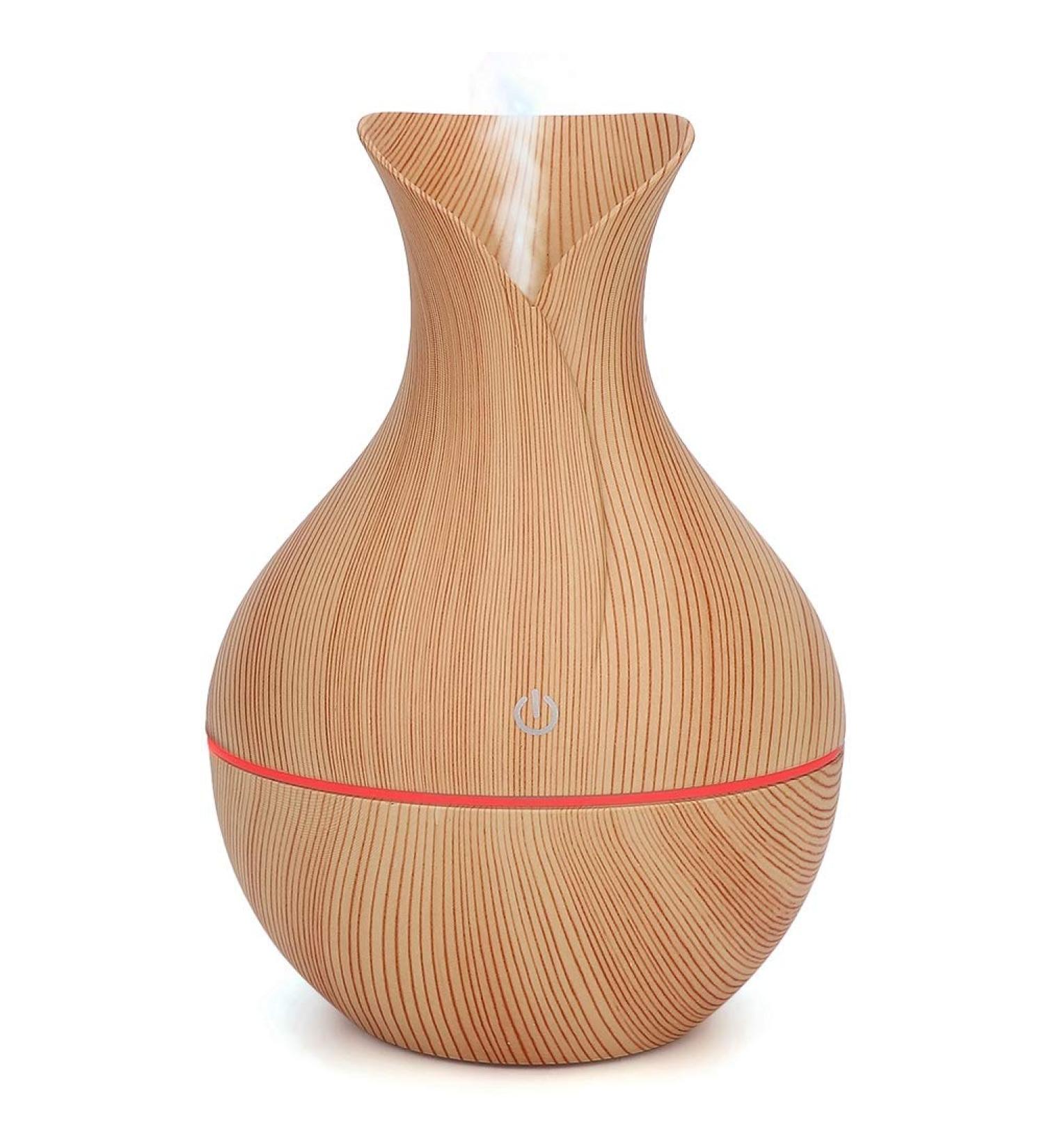 Diffuser Home Aromatherapy Machine Air Humidifier USB LED Essential Oil Diffuser Humidifier for Home(Light Wood) - Buy Online on SooperMarket.com