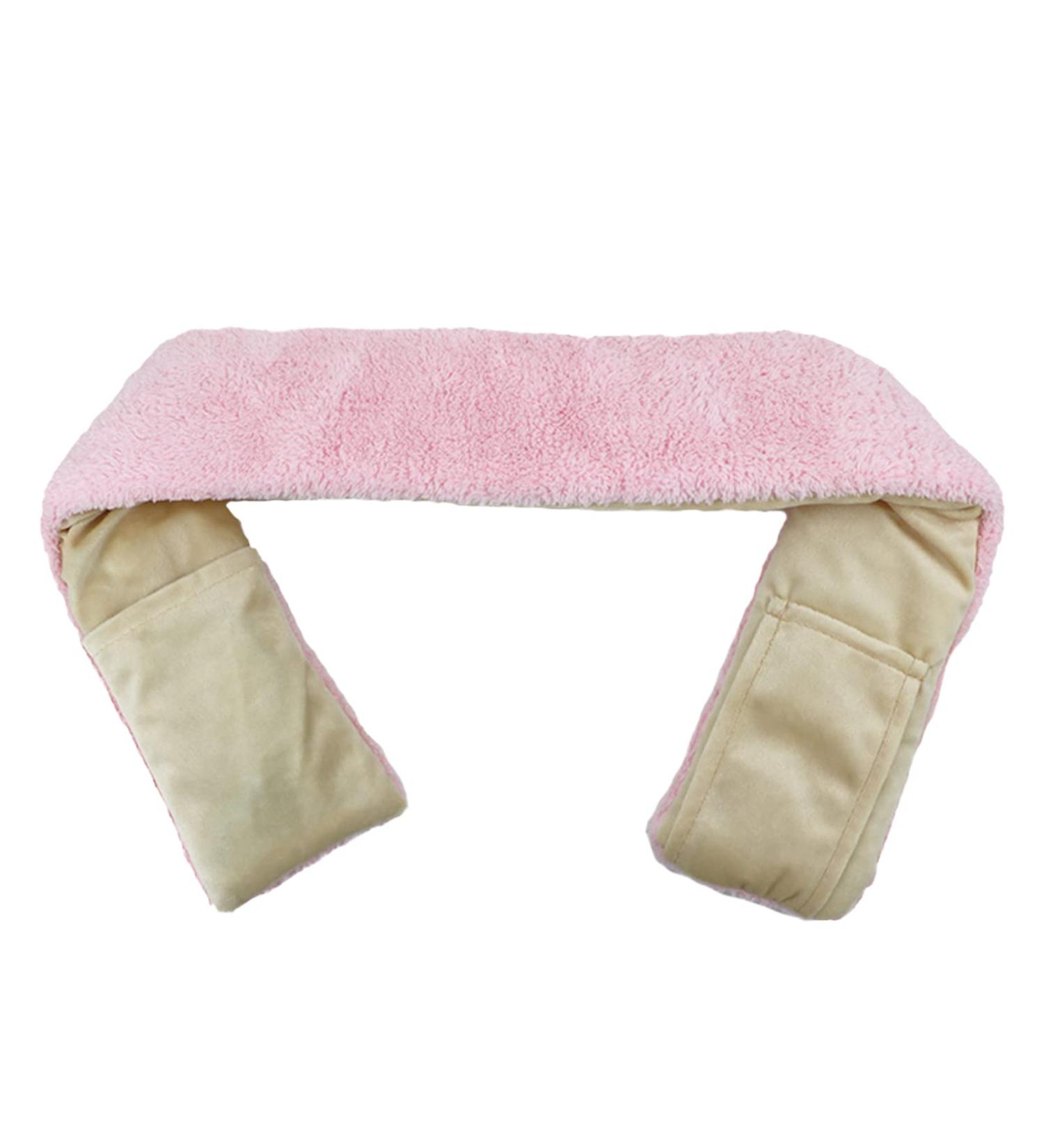 Cypeason 2 PCs Heating Scarf & Neck Pillows - Washable Portable Soft & Comfortable Heated Neck Warmer - Perfect for Relief - Pink - Buy Online on SooperMarket.com