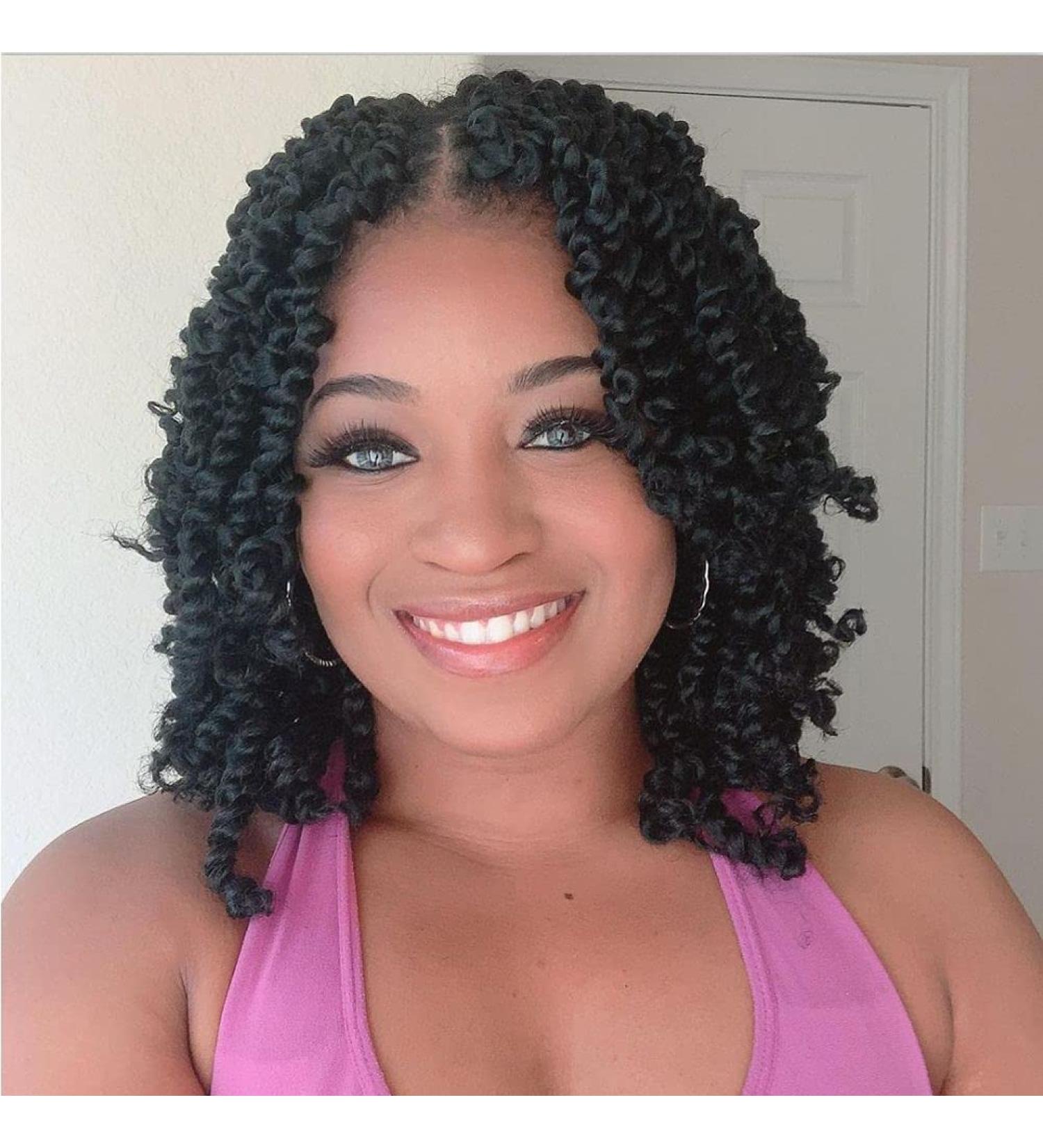BOHOBABE Crochet Passion Twist Hair 10 Inch Short Pre-looped 8 Packs - 1B - Buy Online on SooperMarket.com