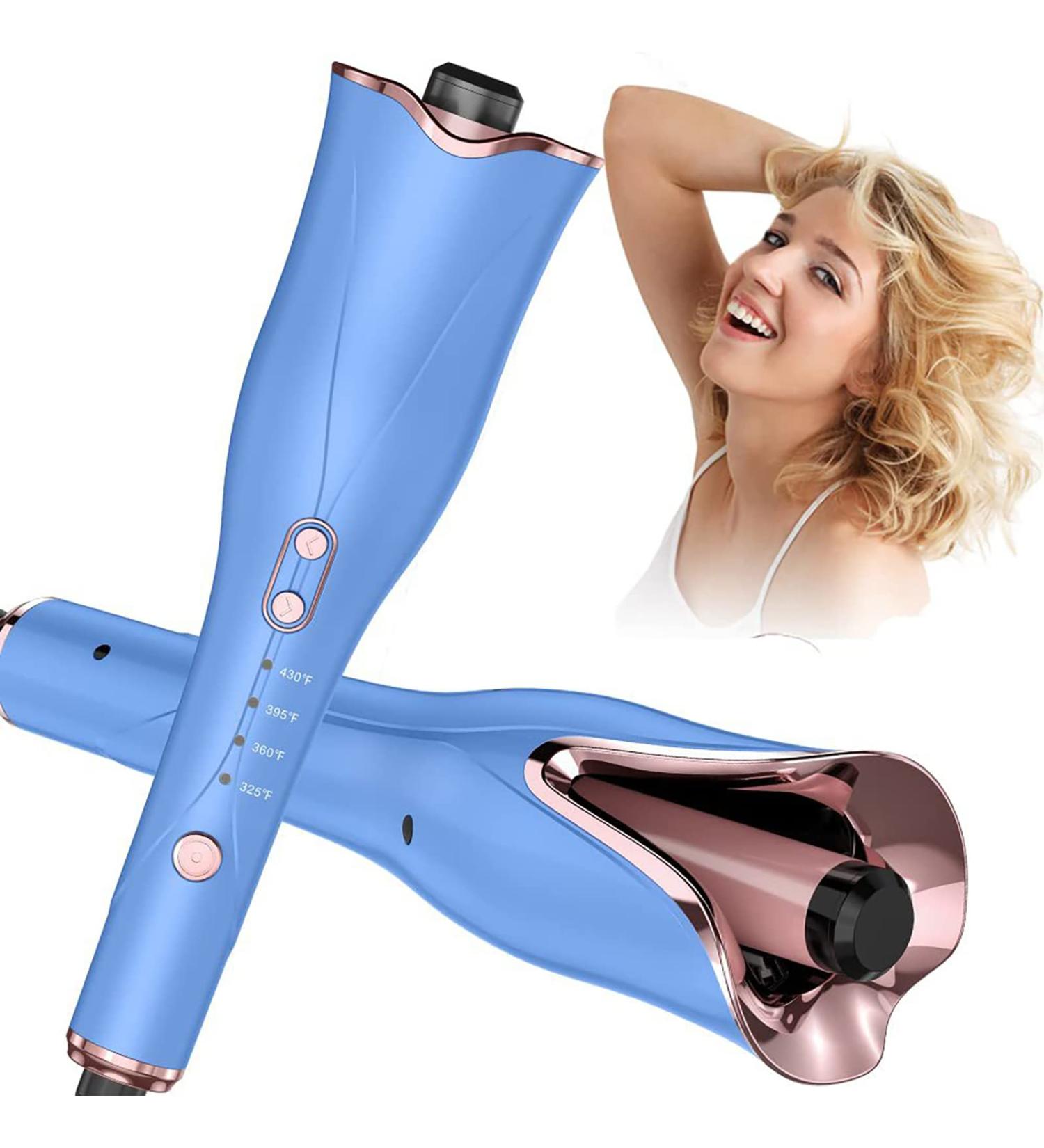 Rehomy Auto Rotating Curling Wand Hair Curler with 1 Rotating Barrel & 4 Temps & 3 Timer Auto Shut-Off for Hair Styling - Buy Online on SooperMarket.com