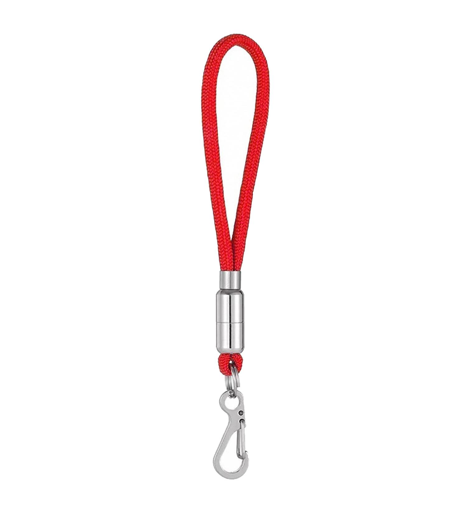 Buy Durable Nylon & Stainless Steel Materium Key Rings with Mini Carabiner | 3-Pack Red Keychains for Lanyards & Paracord - Buy Online on SooperMarket.com