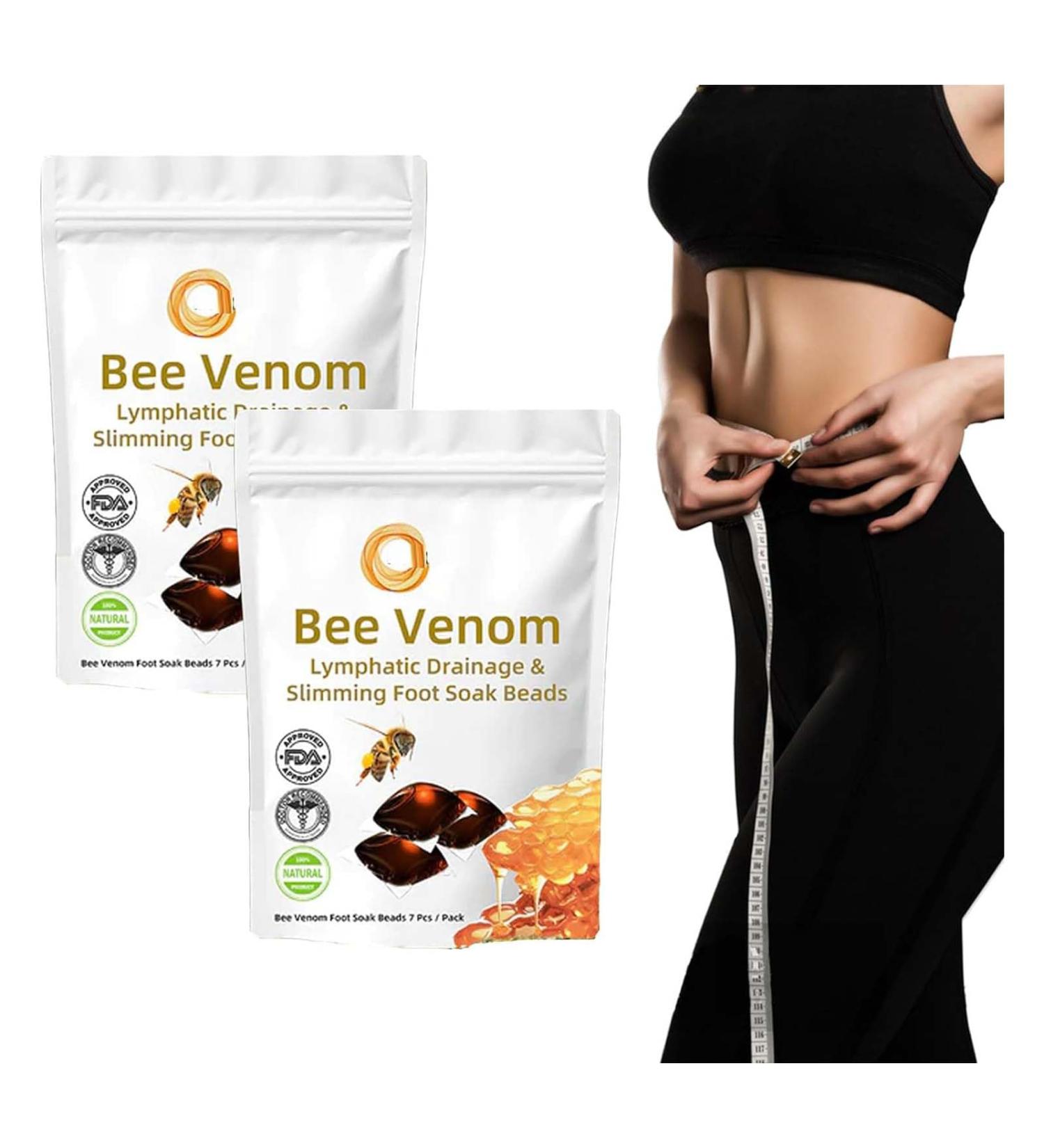 Bee Venom Lymphatic Drainage & Slimming Foot Soak Beads Bee Venom Foot Soak Bee Venom Lymphatic Drainage Foot Soak Beads Aprolo Detoxingherbs Cleansing Foot Soak Beads Relief Relax (2Bags) - Buy Online on SooperMarket.com