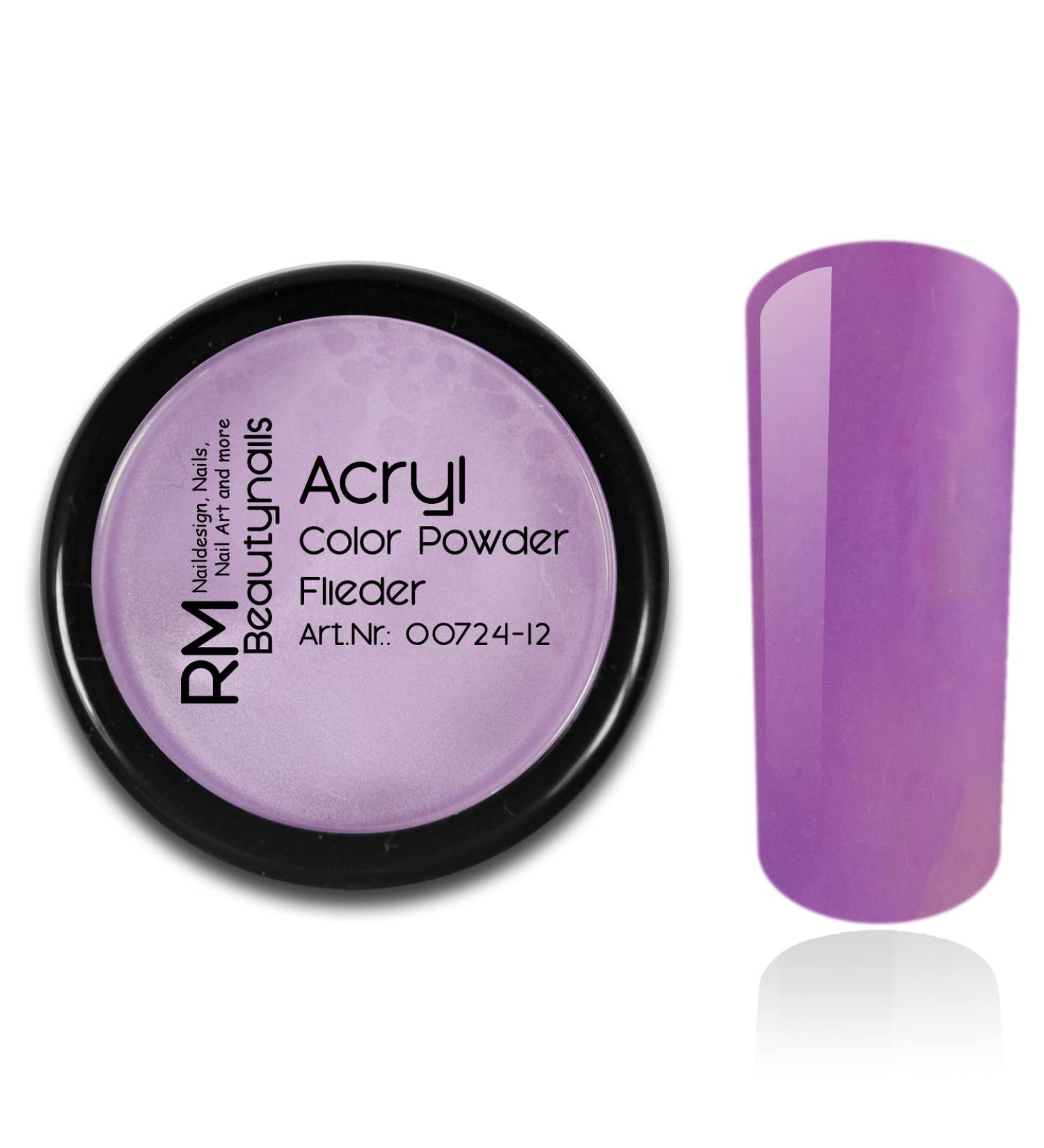 Acrylic Color Powder Lilac Purple Powder Nail Design Nails Fingernail RM Beautynails 1 Pack (1x 10g) Lilac 10g