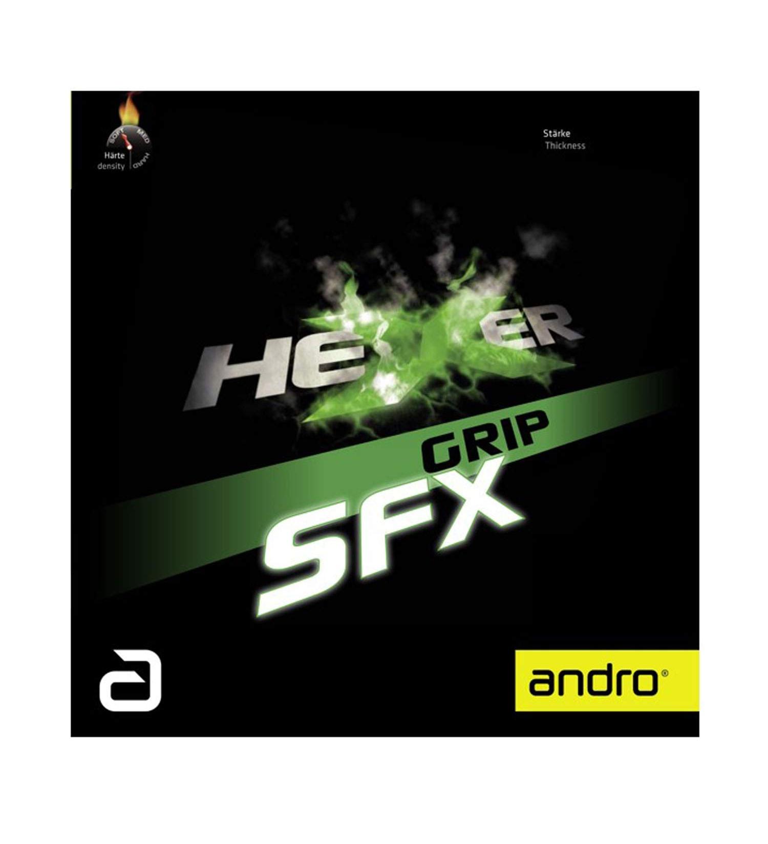 Andro Belage Hexer Grip SFX Red 1.9 mm - Premium Table Tennis Rubber for Enhanced Spin & Control | International Shipping Available - Buy Online on SooperMarket.com