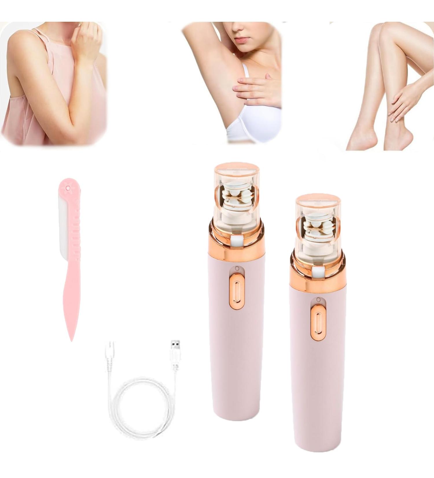 Heroepilator Facial Hair Remover 2024 New HeroEpilator Facial Hair Removal for Women Rechargeable Facial Hair Removal For Women For Face Legs Hand Underarms (2PCS)