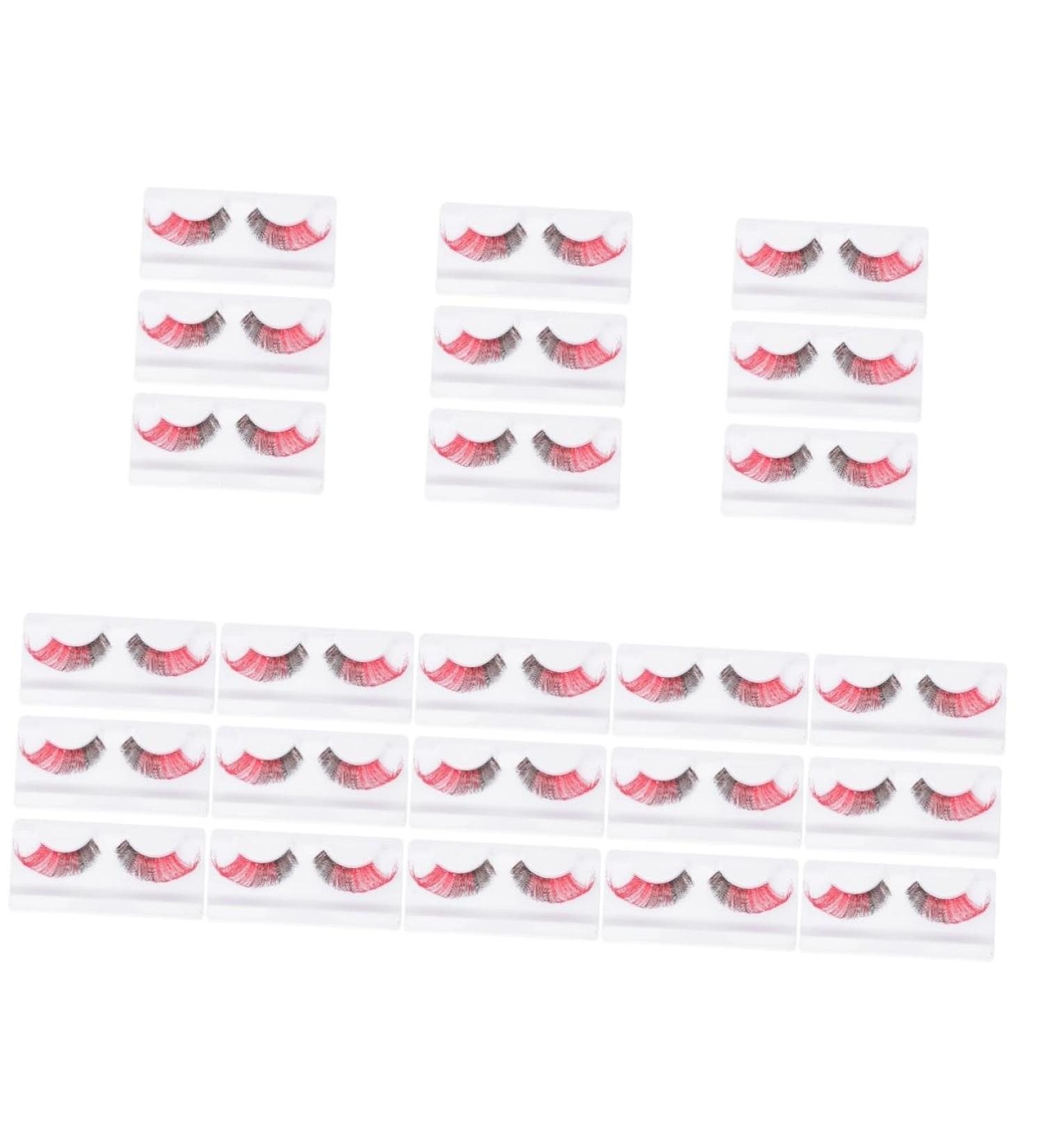 ABOOFAN 24 Pairs Halloween False Eyelashes Halloween Strip Lashes Faux Eyelashes Eye Lashes Extension for Halloween Dramatic Eyelashes Fake Eyelashes Imported Fiber 3d Prom Makeup - Buy Online on SooperMarket.com