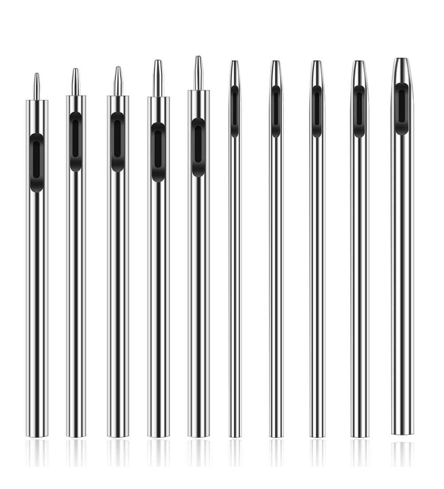 10 Pcs Leather Hole Punch Cutter Set for Crafting - 0.5mm-3.5mm Round Hollow Tools for Watch Bands, Belts, Canvas, Rubber - Ideal for Leatherworking - Buy Online on SooperMarket.com