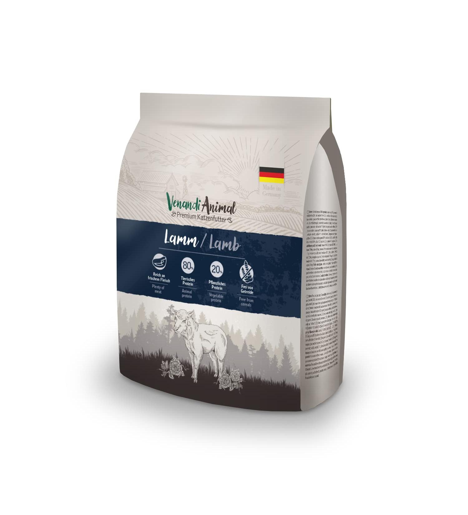 Venandi Animal Premium Grain-Free Cat Food - Lamb with Fresh Meat 300g Pack for International Shipping - Buy Online on SooperMarket.com