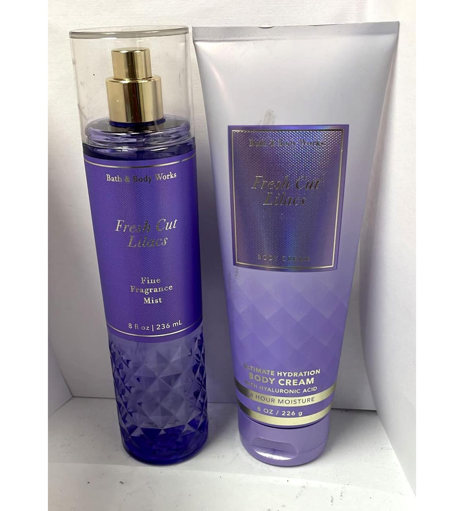 Bath and Body Works Fresh Cut Lilacs Gift Set 2021 - Fragrance Mist & Body Cream - Buy Online on SooperMarket.com