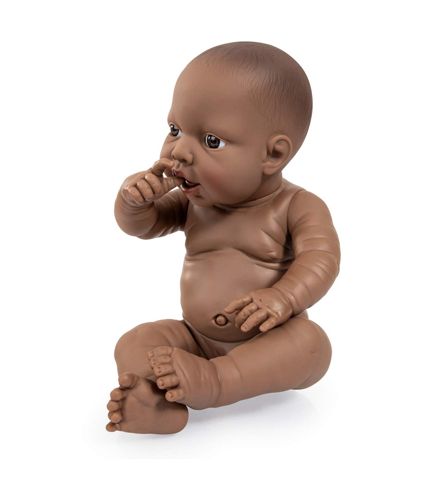 Bayer Design 94200AB Lifelike Newborn Baby Doll Boy - Realistic 42 cm Dark-Skinned Doll for Kids | International Shipping Available - Buy Online on SooperMarket.com
