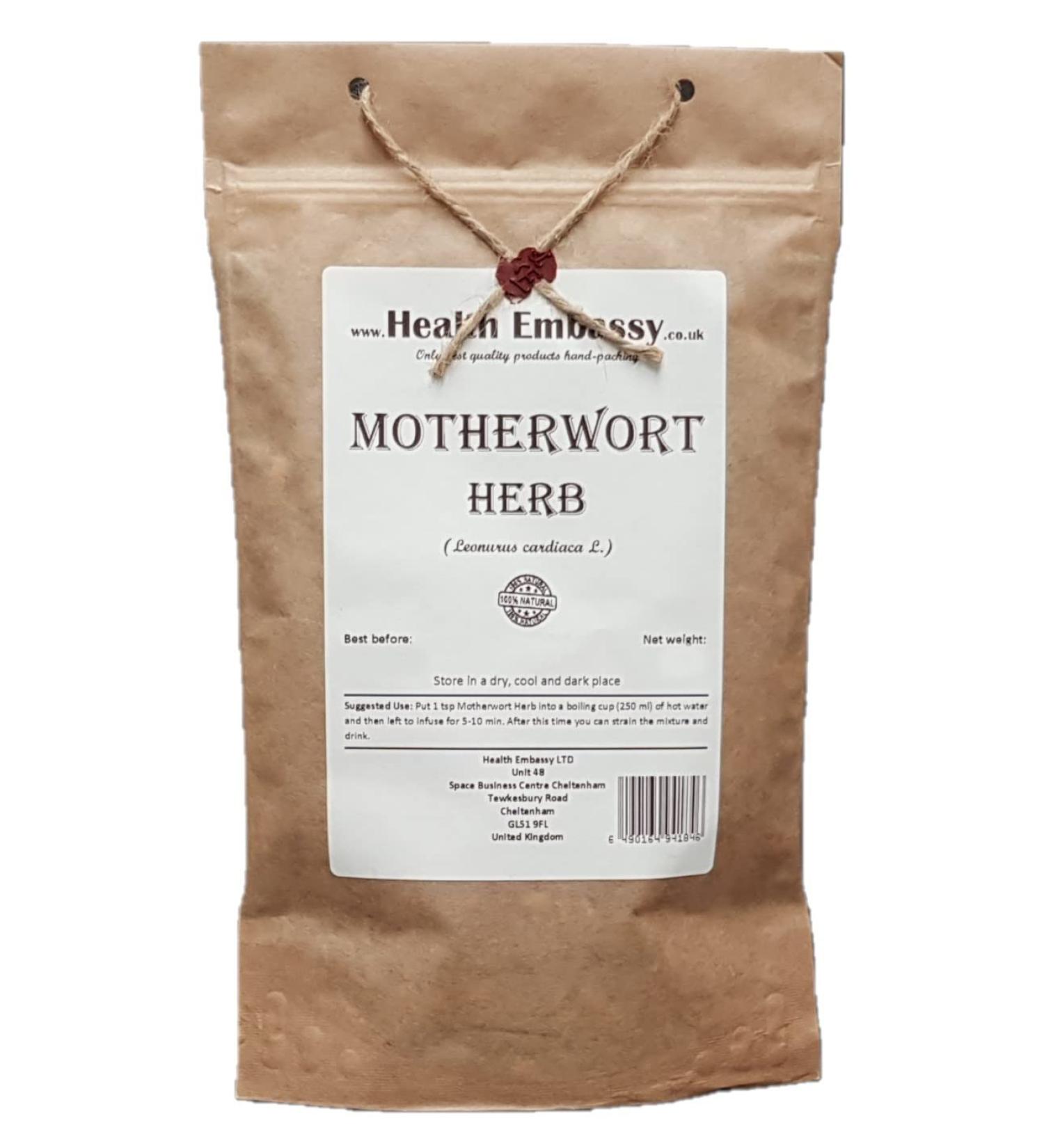 Health Embassy Motherwort Herb Tea | Leonurus Cardiaca L | Herbe d'Agripaume Tisane 50g - Buy Online on SooperMarket.com