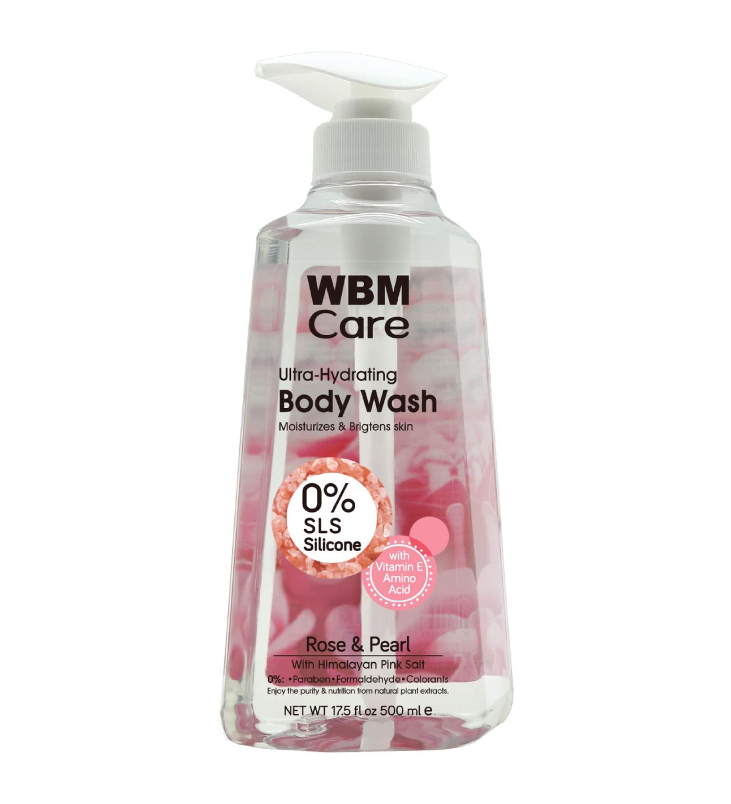 Ultra Moisturizing Body Wash for All Skin Types - Rose & Pearl Extracts with Himalayan Pink Salt | 17.5 fl oz - Buy Online on SooperMarket.com