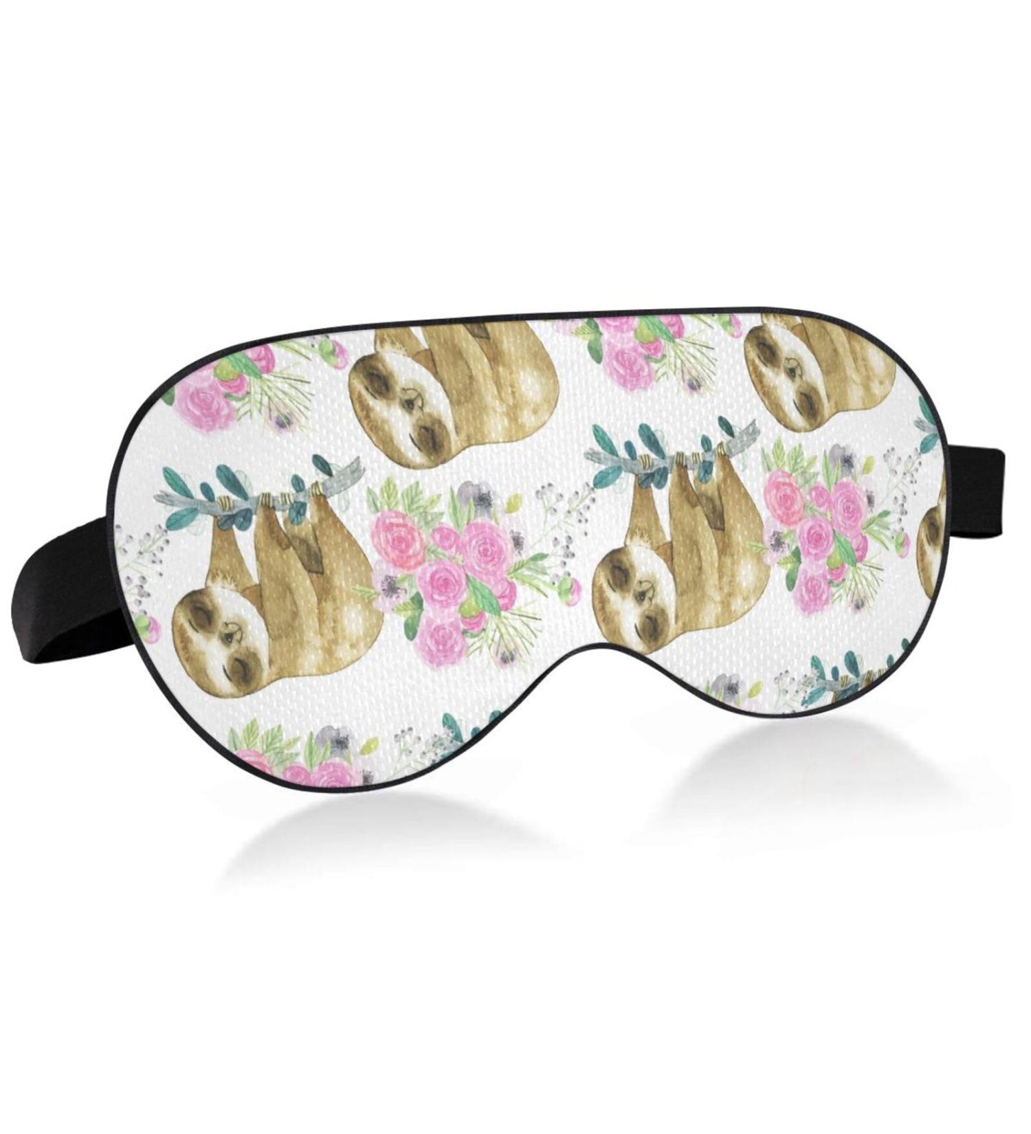 Haskirky Light Blocking Eye Mask - Breathable & Adjustable for Men and Women | Ideal for Travel, Yoga, Meditation, Office, Deep Sleep | Cute Cartoon Slot Design - Buy Online on SooperMarket.com