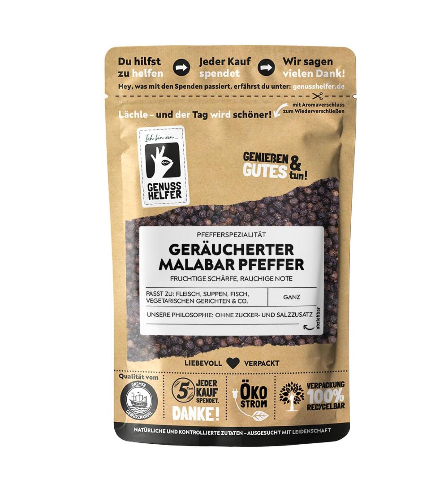 Buy Bremer Gew rzhandel Malabar Smoked Pepper - Whole 80g | Intense Smoky Aroma & Flavor for Your Mill - International Shipping - Buy Online on SooperMarket.com