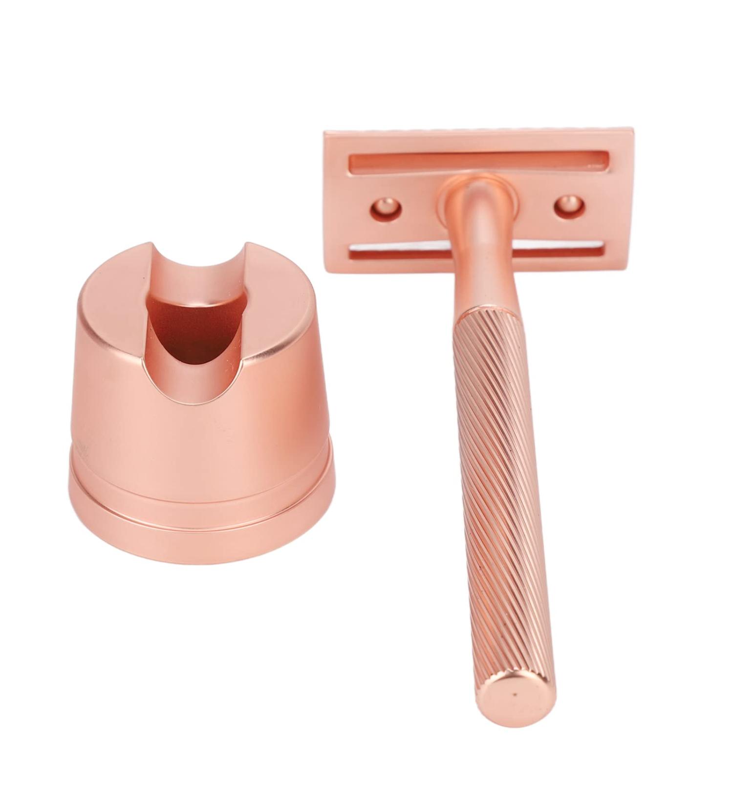 Double-Sided Copper Razor - Portable & Washable Barber Tool | Shop Internationally - Buy Online on SooperMarket.com