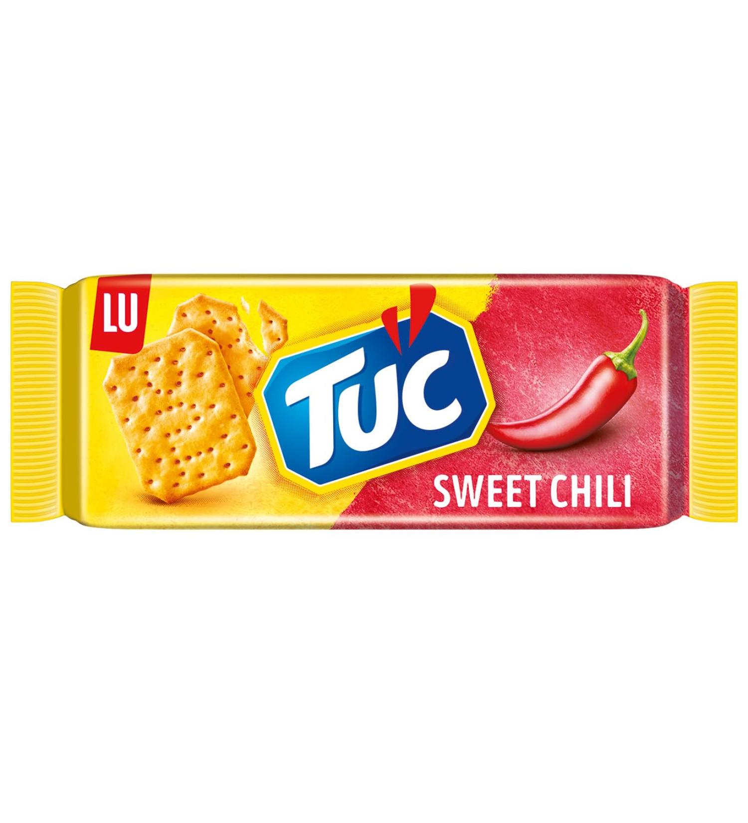 Tuc Sweet Chili Snack Biscuits 100g - Savory & Lightly Spiced Salted Crackers - Ideal for International Shipping - Buy Online on SooperMarket.com