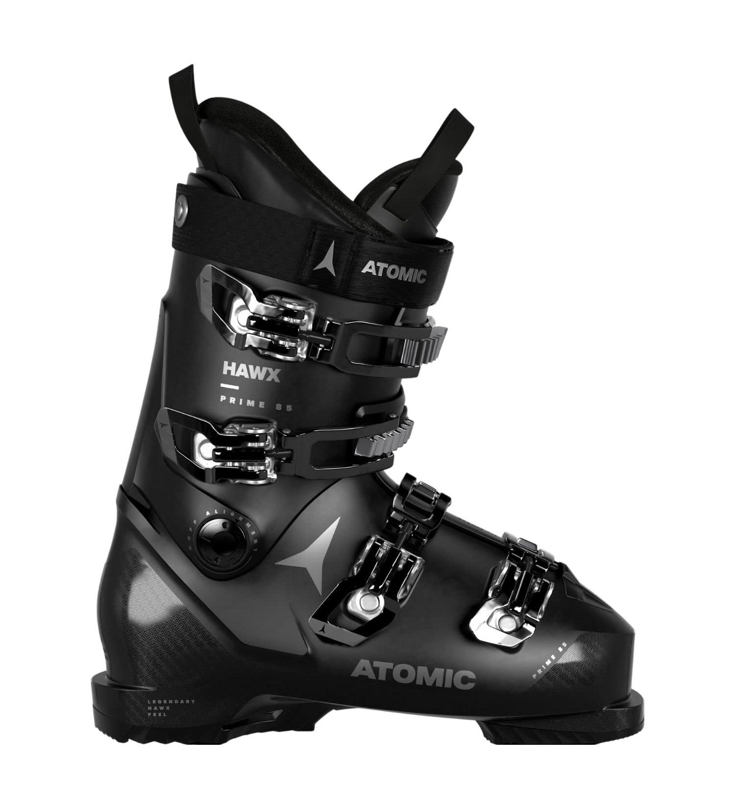 Atomic Hawx Prime 85 W Women's Ski Boots - Alpine Boot with 3D Ankle & Heel - Medium-Wide Fit for Advanced Skiing - Black Silver 38 EU - Buy Online on SooperMarket.com