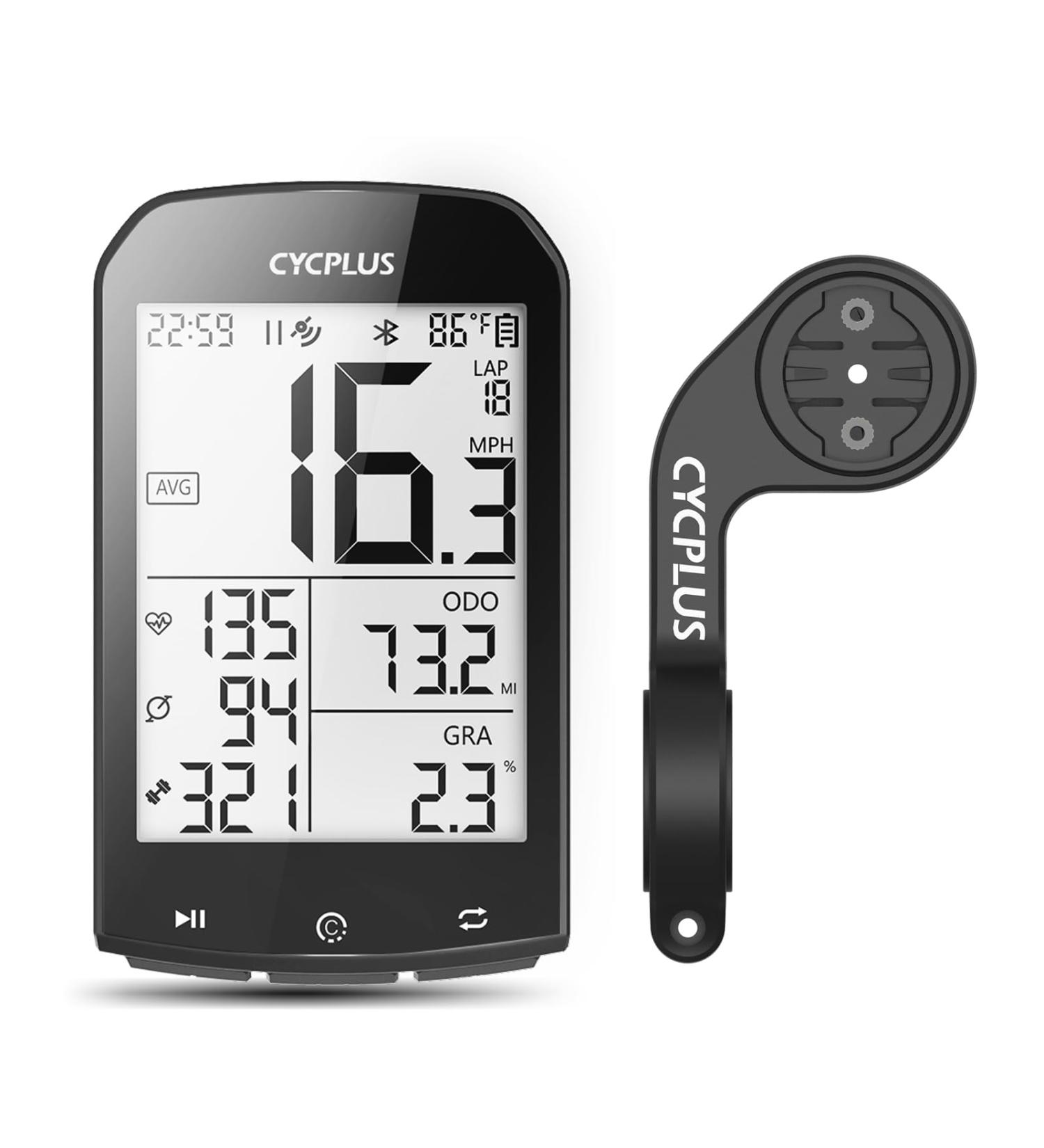 Cycplus GPS Bicycle Computer - Waterproof Wireless Speedometer & Mileage Counter with Ant+ - 2.9 LCD M1+ Z1 - Buy Online on SooperMarket.com