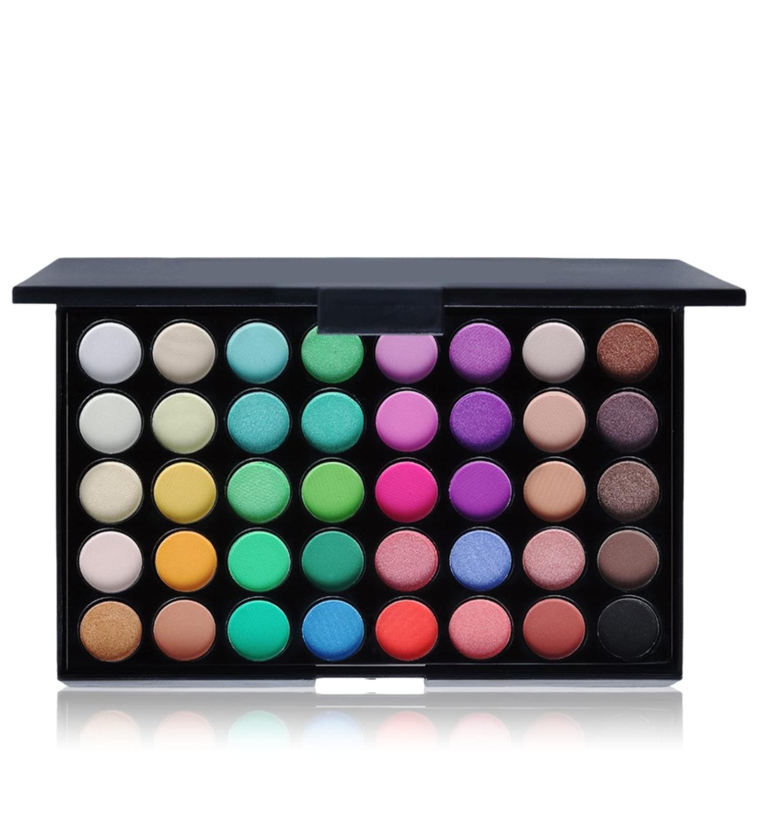 40 Colors Eyeshadow Palette - Waterproof Matte Mineral Pigment Makeup Cosmetics for Stunning Looks - Buy Online on SooperMarket.com