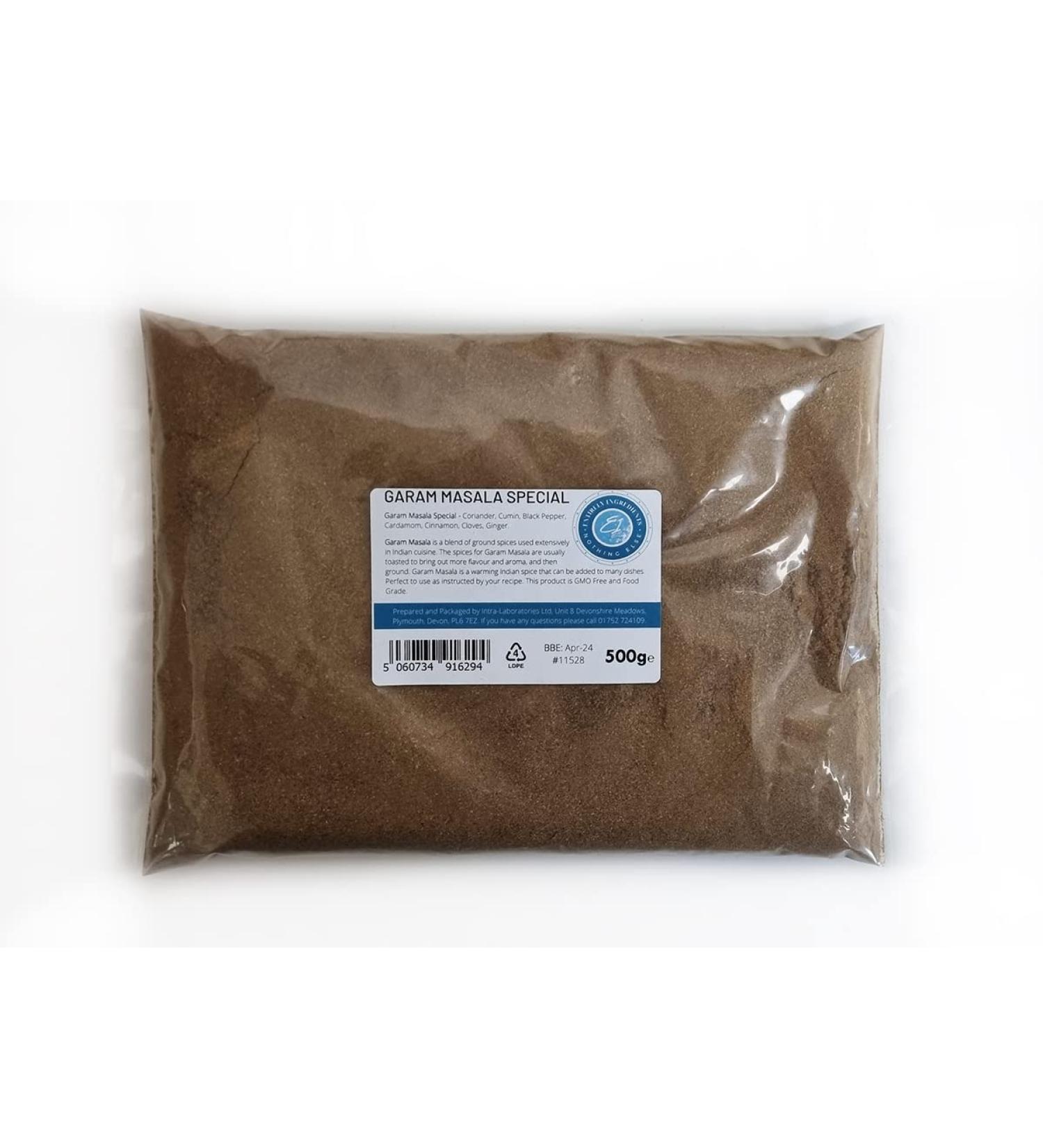 Entirely Ingredients Garam Masala Special Fine Powder 500g Mixed Spices - Selected for Premium Quality - Buy Online on SooperMarket.com