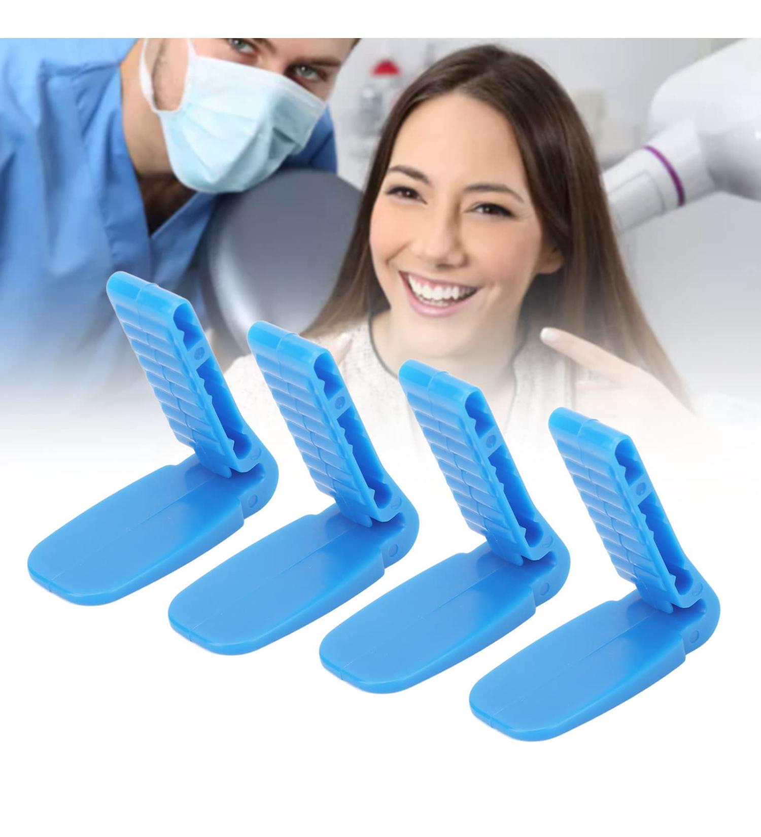 4 Pack Intraoral X-Ray Film Positioning System - Heat Resistant Dental Film Positioner for Front Teeth - Blue - Buy Online on SooperMarket.com