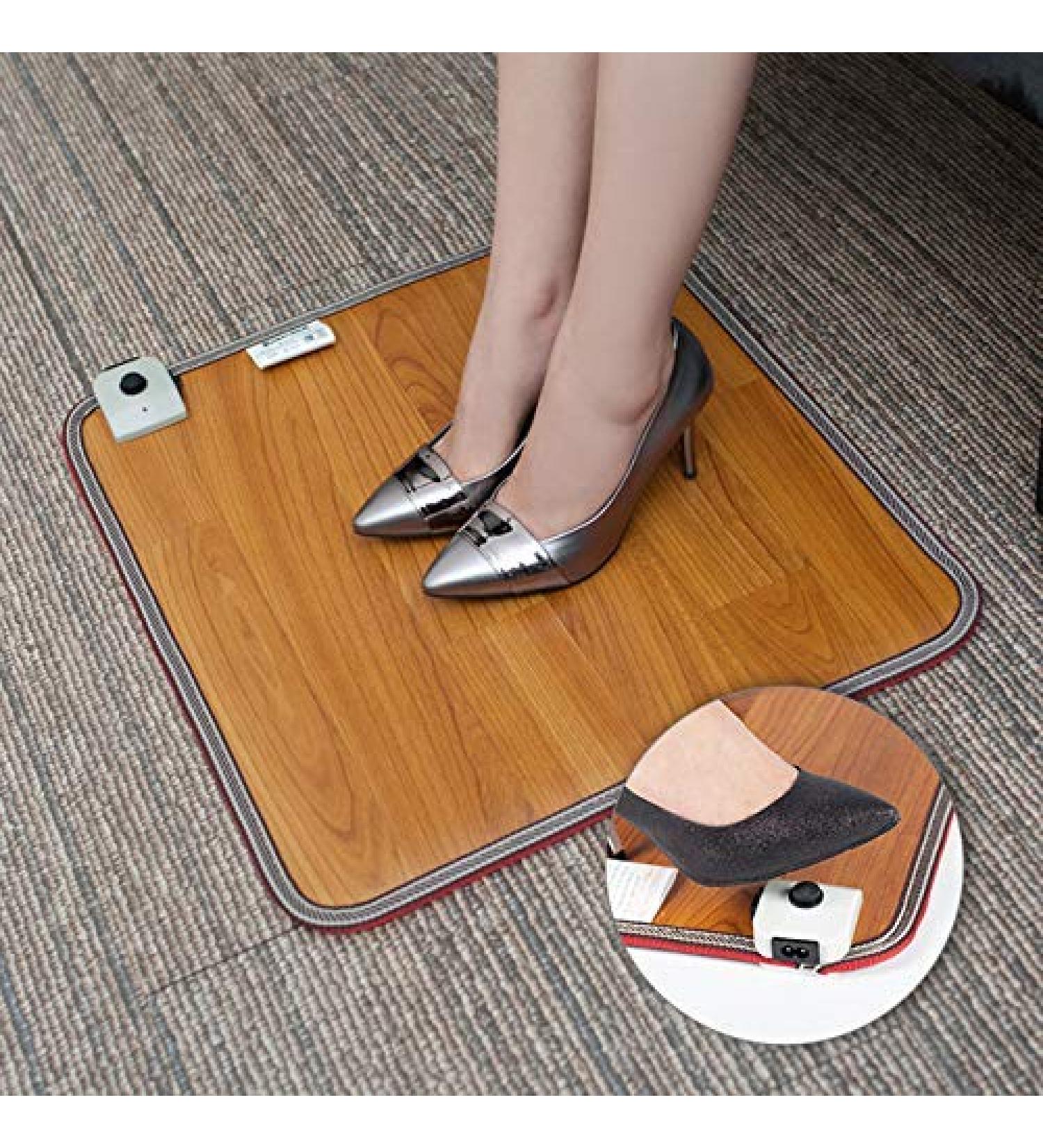 Warm Foot Treasure: Adjustable Plug-In Heated Foot Warmer - Waterproof 50x30cm for Home & Office - Buy Online on SooperMarket.com
