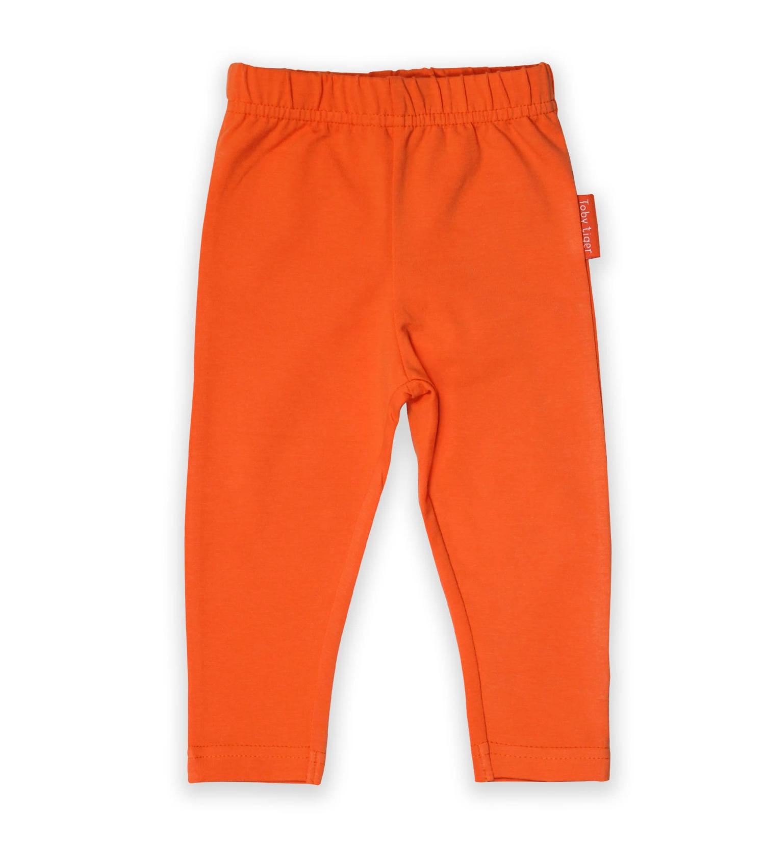 Organic Orange Baby Leggings | 12-18 Months | Soft & Sustainable - Buy Online on SooperMarket.com