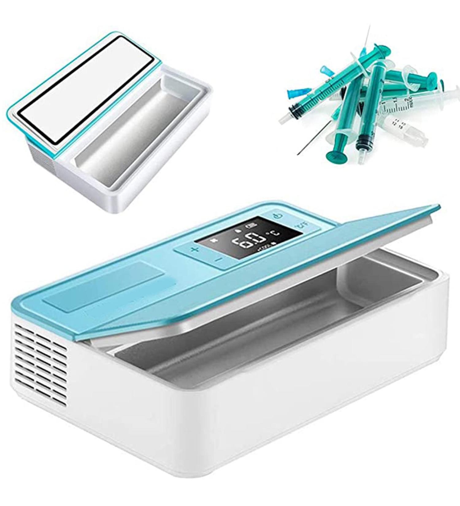 Insulin Cooler Refrigerated Box Portable Insulin Constant Temperature Refrigerato with LCD Display Suitable for Insulin Interferon Eye Drops Storage 220V - Buy Online on SooperMarket.com