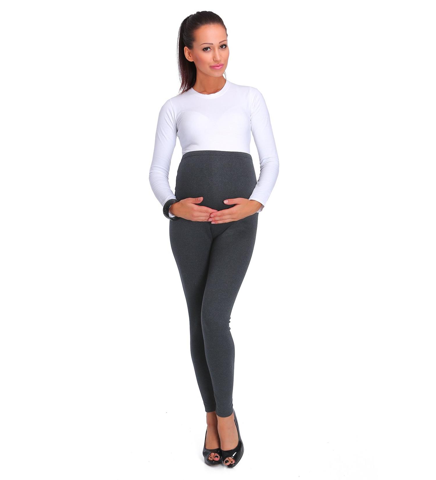 SOFTSAIL Womens Maternity Leggings Thick Cotton Pregnancy Fleece Pants PREG28 20 Graphite