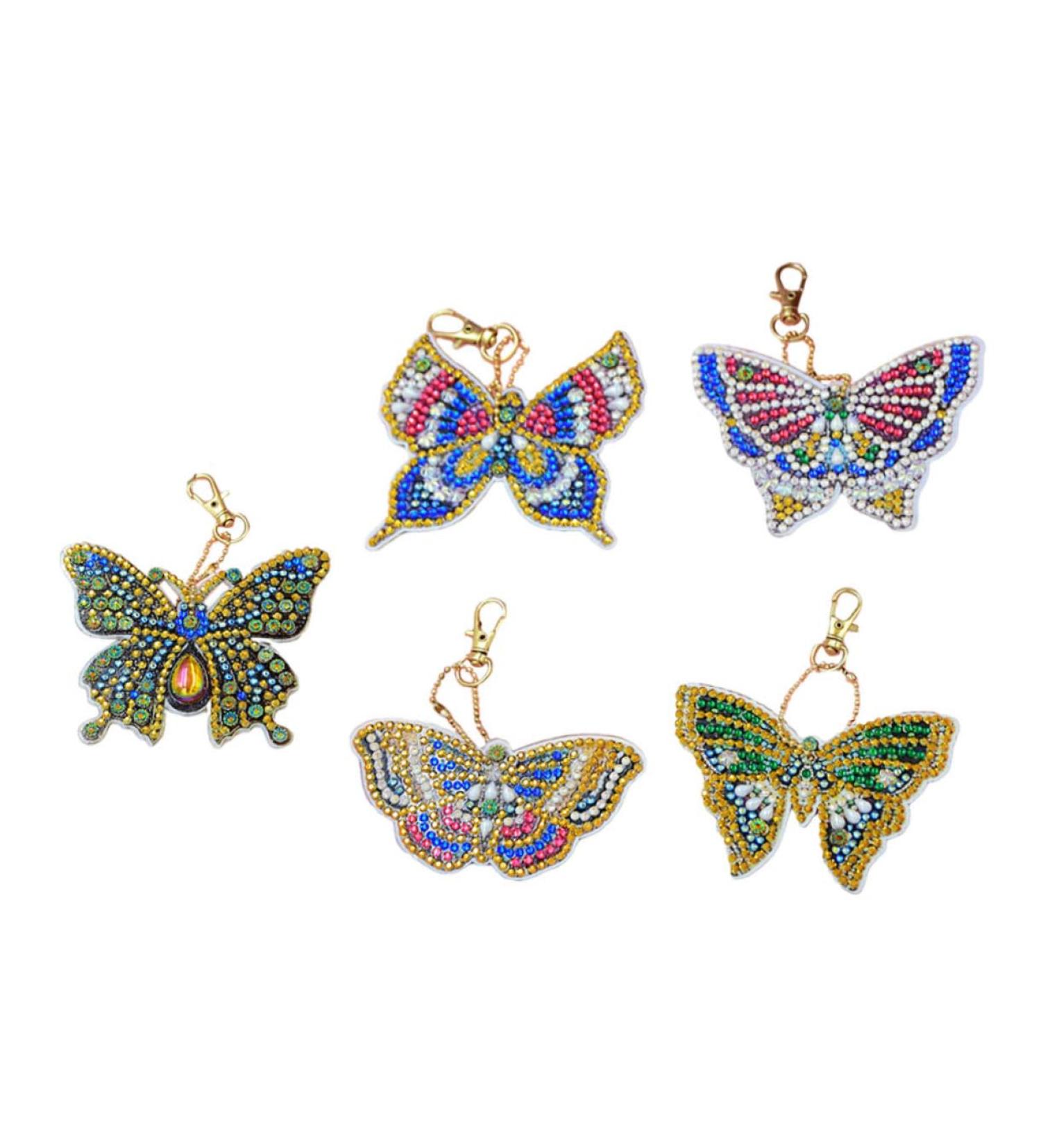 Anneome 5pcs Key Chain Keychain for Kids Handbag Hanging Decor Diy Diamonds Pendants Blush 5d Self Made - Buy Online on SooperMarket.com
