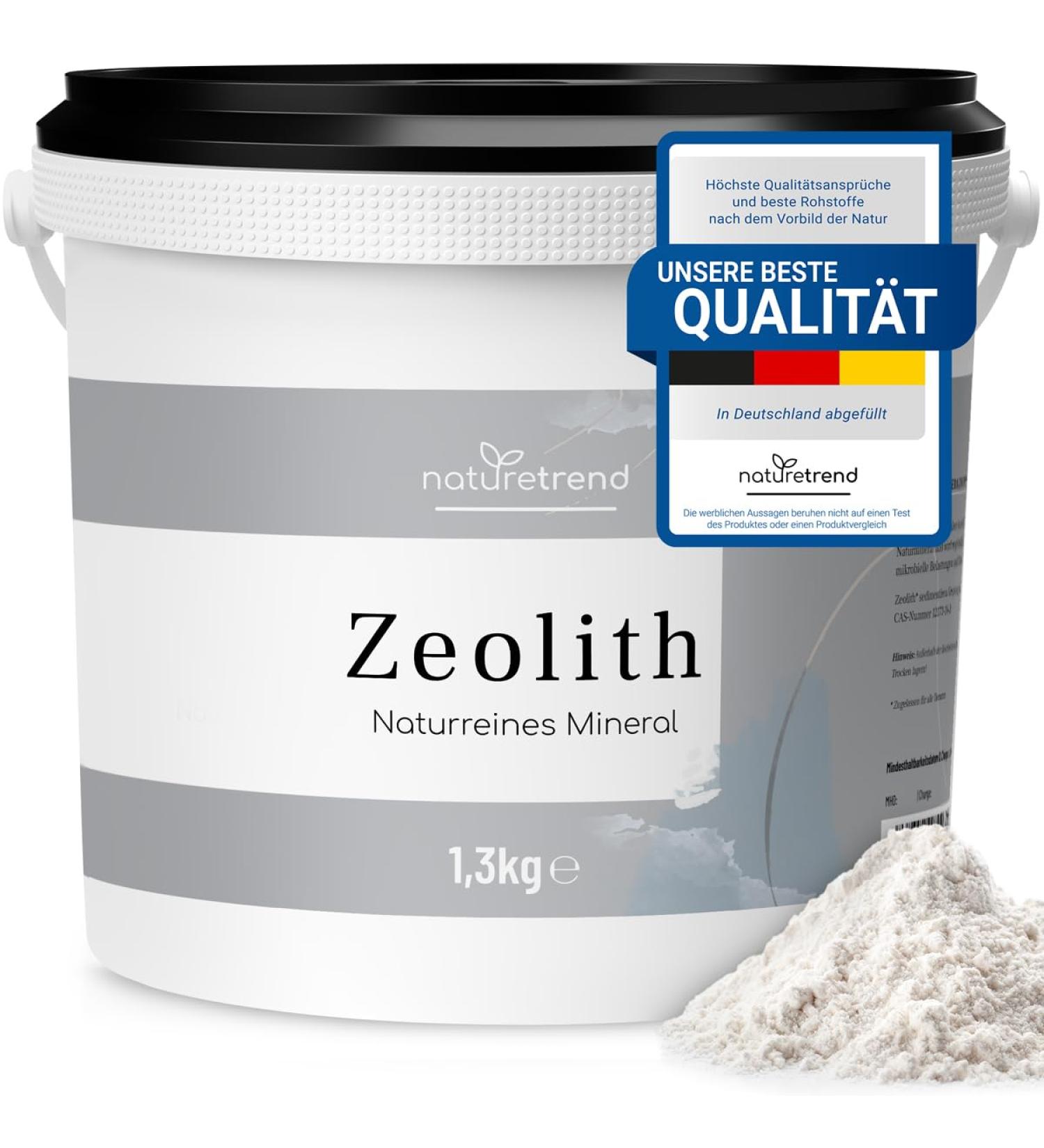 Buy NatureTrend Zeolite Powder 1.3kg - Premium Quality Natural Clean 94% Purity Extra Finely Ground Volcanic Stone - International Shipping Available - Buy Online on SooperMarket.com