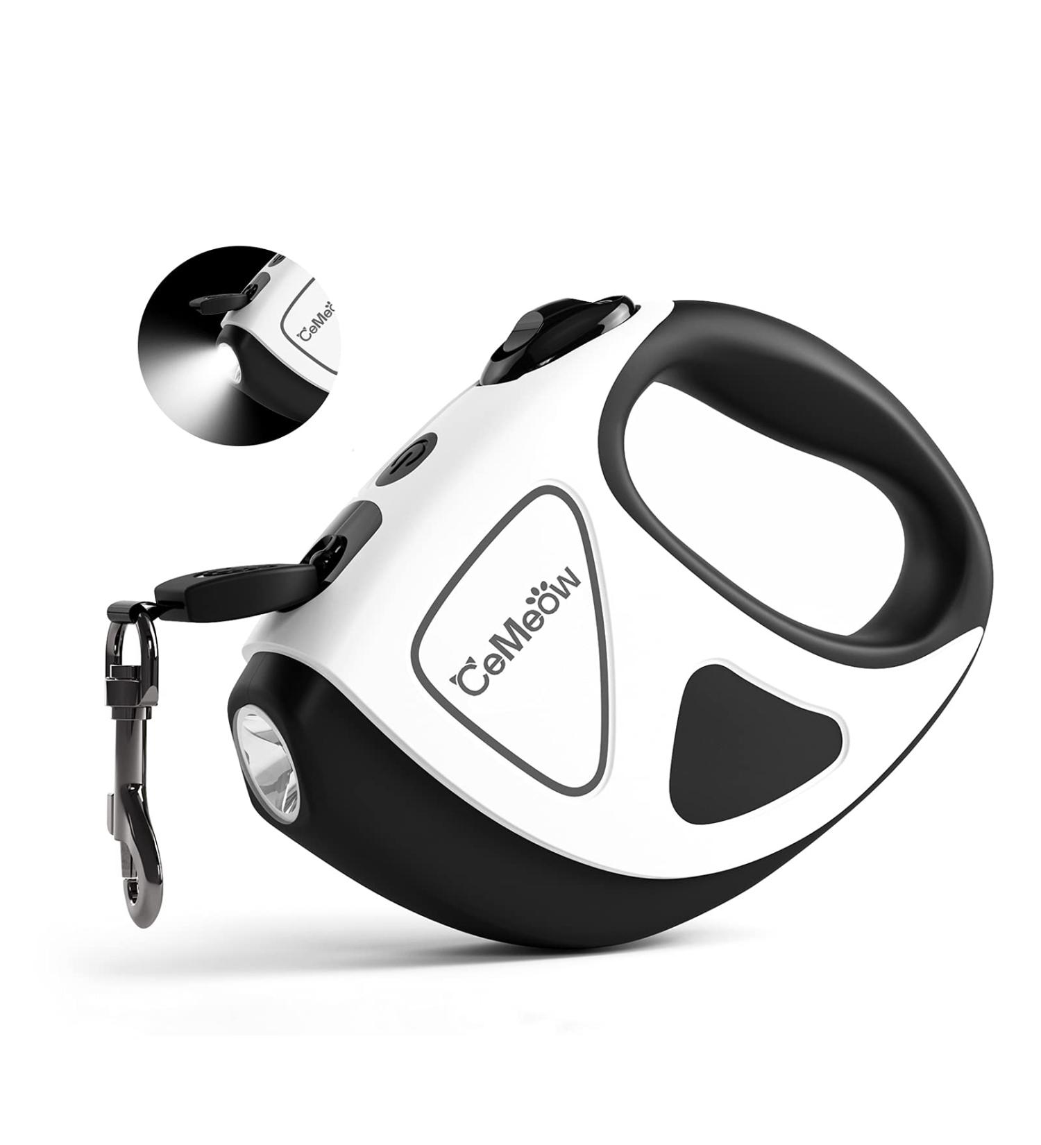 Buy Cemeow 5m Extendable Dog Leash with Flashlight & Safety Brake | Ergonomic Design for All Dog Sizes - Buy Online on SooperMarket.com