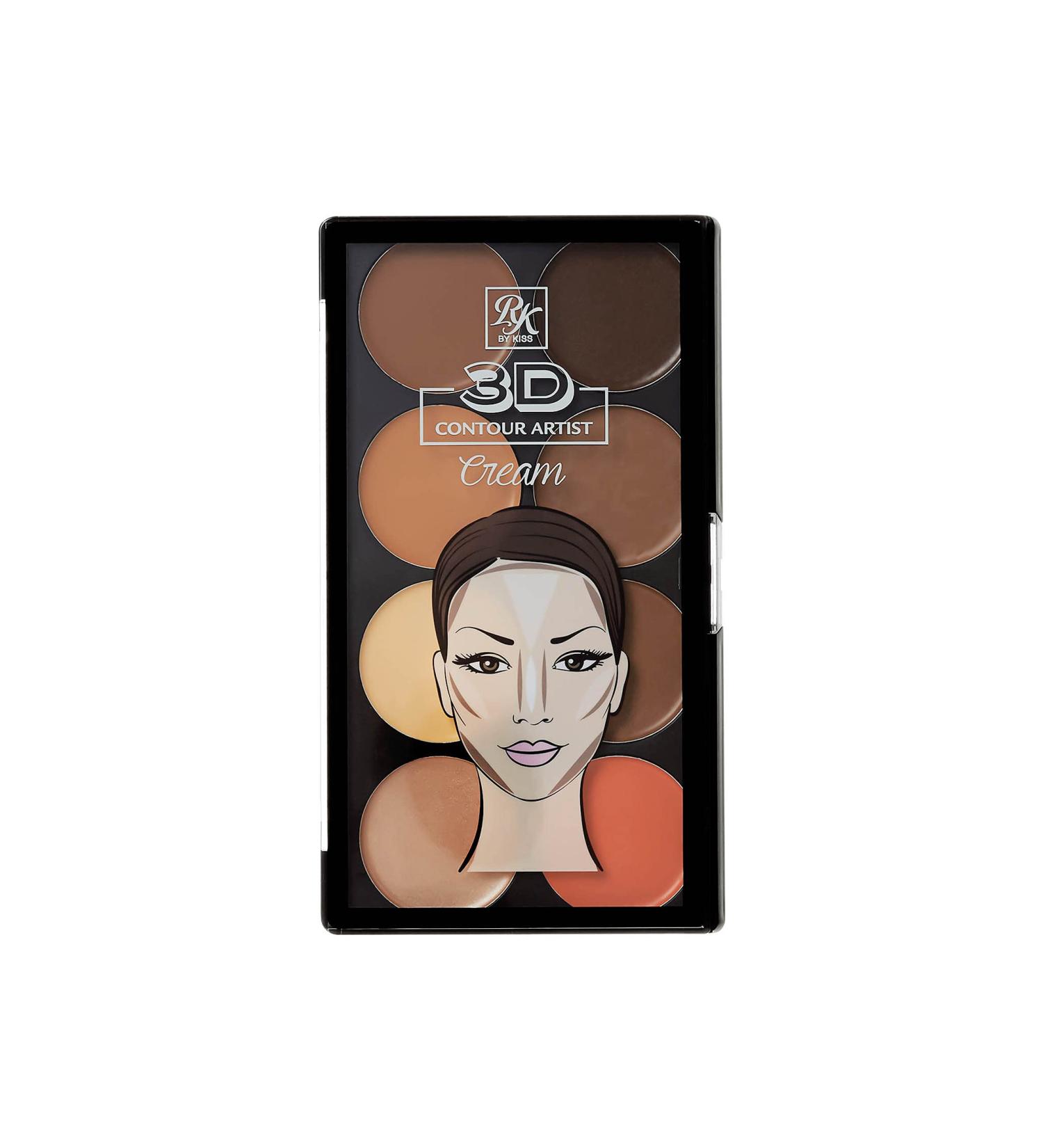 Ruby Kisses 3D Contour Artist Cream Makeup Palette - Medium Dark - 1 Count - Buy Online on SooperMarket.com