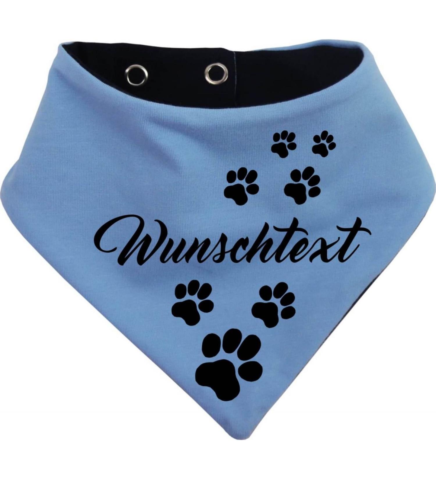 Both-Sided Multicolor Dogs Turning Cloth - Light Blue & Navy (Sizes 31-35 cm) | Custom Text Available - Buy Online on SooperMarket.com