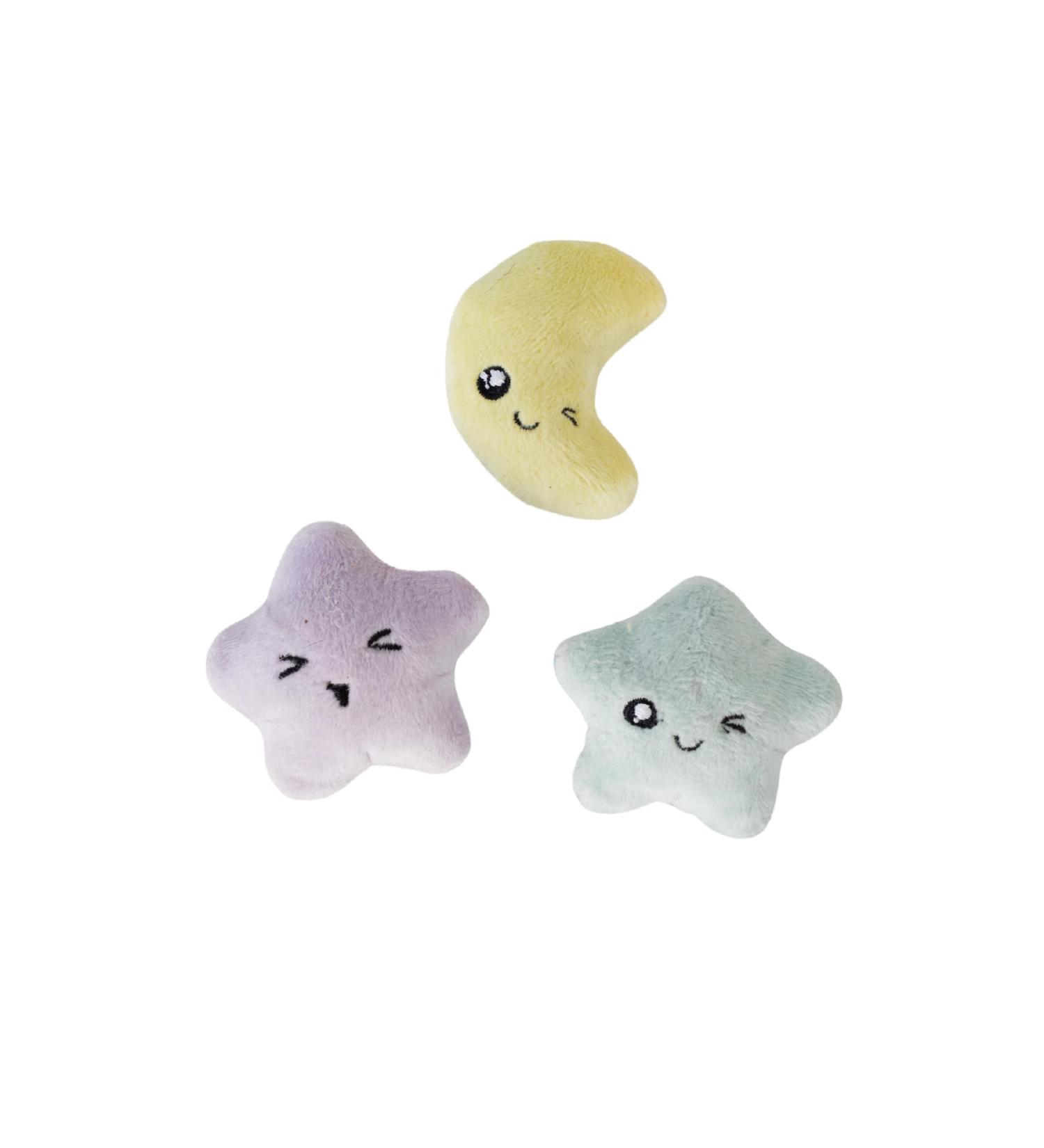 Petstages Toss 'N Twinkle Cat Toys with Catnip - 3 Pack Stars | International Shipping Available - Buy Online on SooperMarket.com