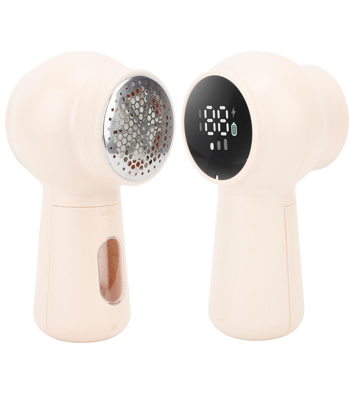 Powerful Fabric Shaver & Lint Remover - Electric Portable Sweater Defuzzer with LED Display | Pink - Buy Online on SooperMarket.com