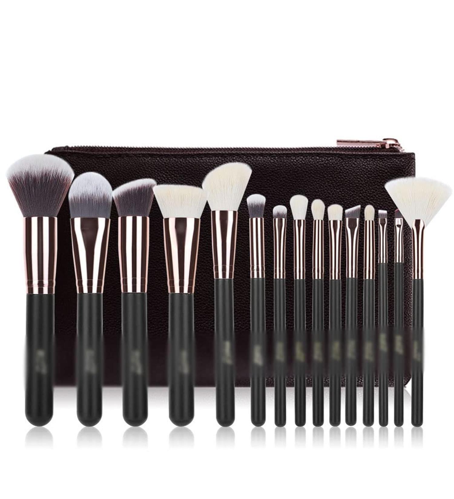 DFHBFG 15-Piece Professional Makeup Brush Set | Complete Beauty Tools for Flawless Application - Shop Internationally - Buy Online on SooperMarket.com