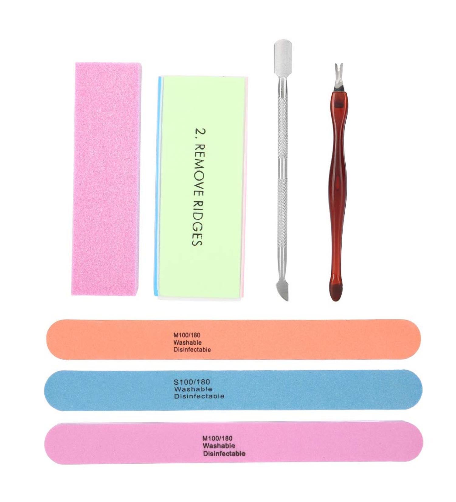 Demeras Buffers Nail Scrub Brush 19x11x3 Manicure Set Nail Polisher Nail Files Buffer Kit Dead Skin Pusher Cuticle Removal Nail Caretool - Buy Online on SooperMarket.com