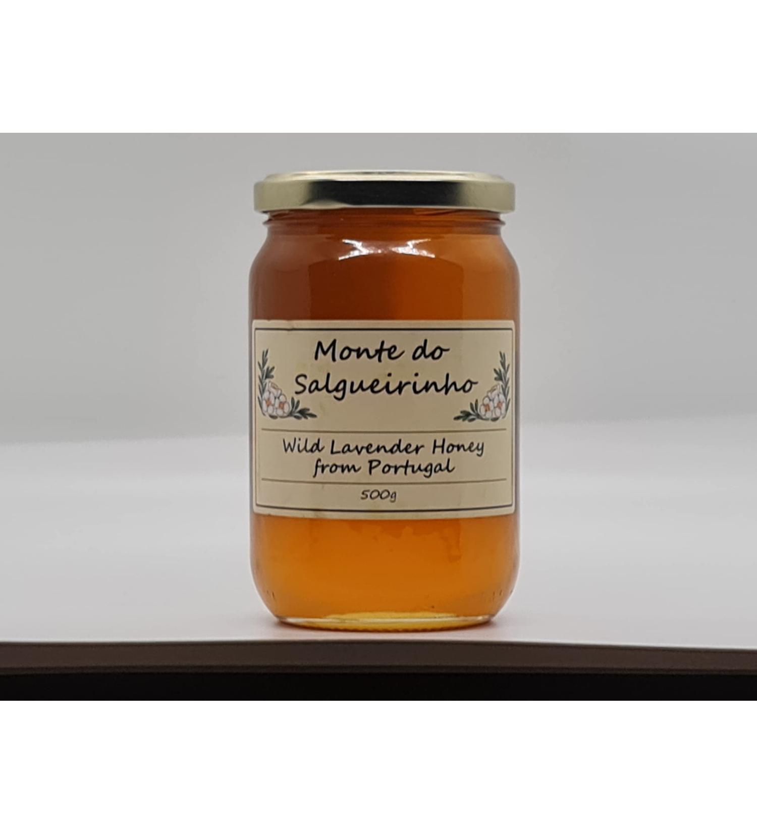 Monte do Salgueirinho wild lavender honey in 500g glass jar