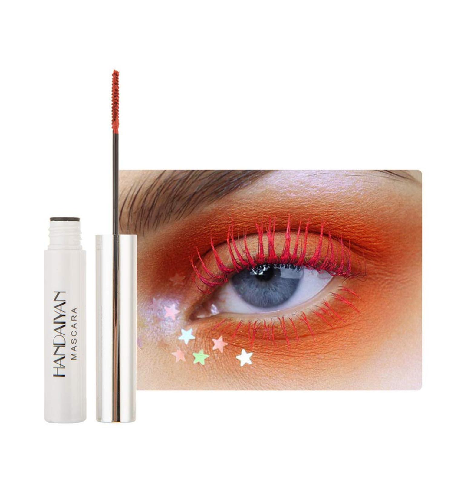 Allbestaye Colorful Waterproof Mascara | Long-Lasting Green Black & White | Fine Brush for Perfect Eyelashes - Buy Online on SooperMarket.com