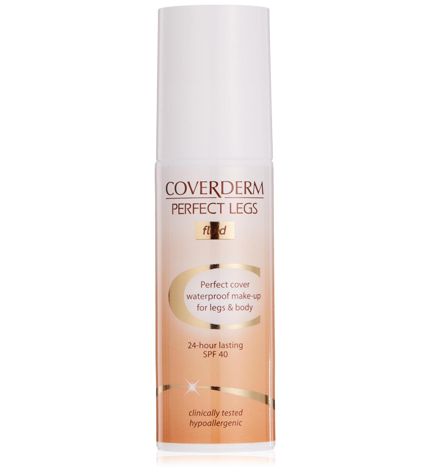 Coverderm Perfect Legs Fluid Waterproof Makeup for Legs & Body SPF 40 (50) - Buy Online on SooperMarket.com