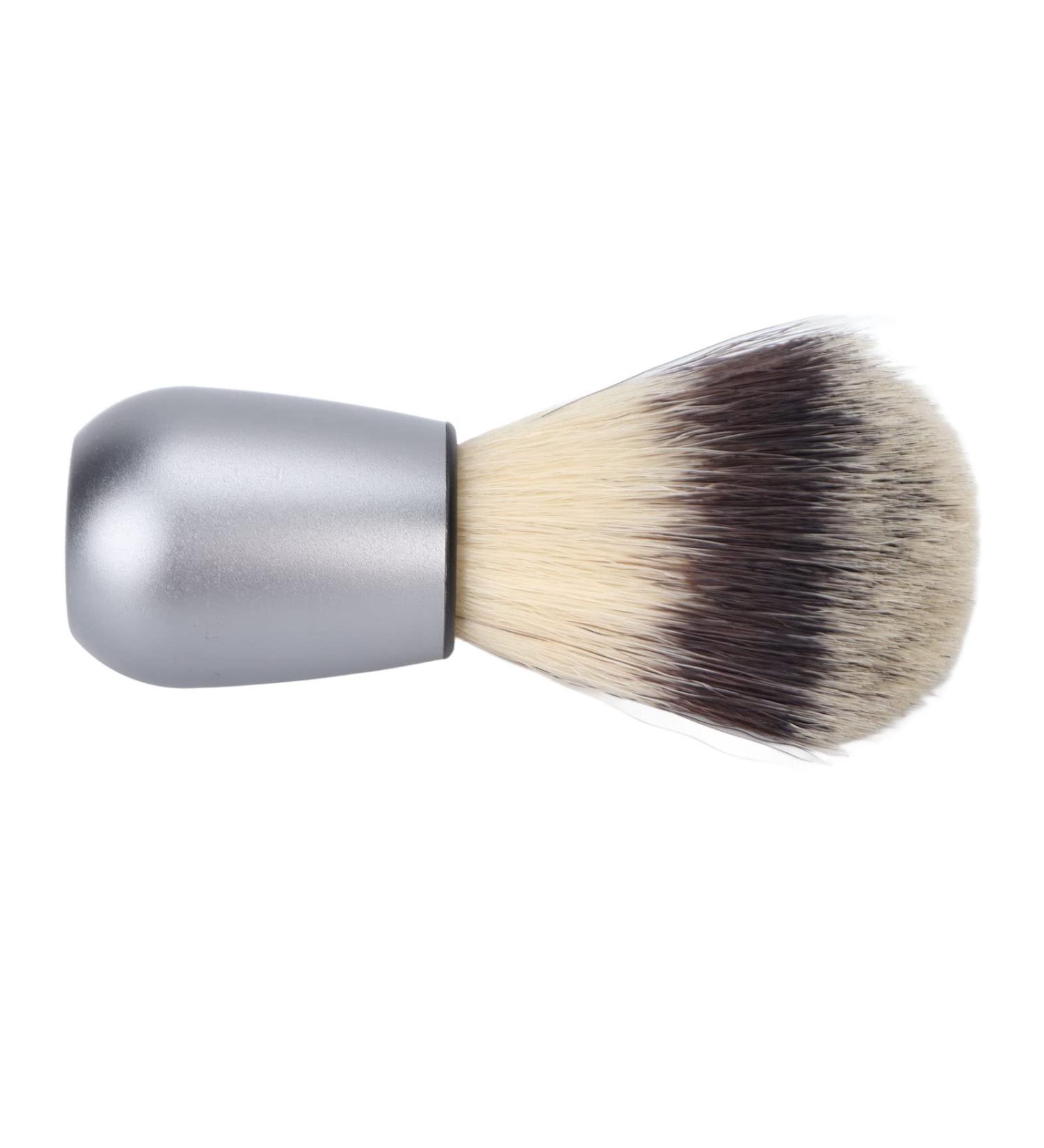 Portable Hair Shaving Brush - Soft Synthetic Razor Foam Brush with Metal Handle for Men | Travel & Salon Essential - Buy Online on SooperMarket.com