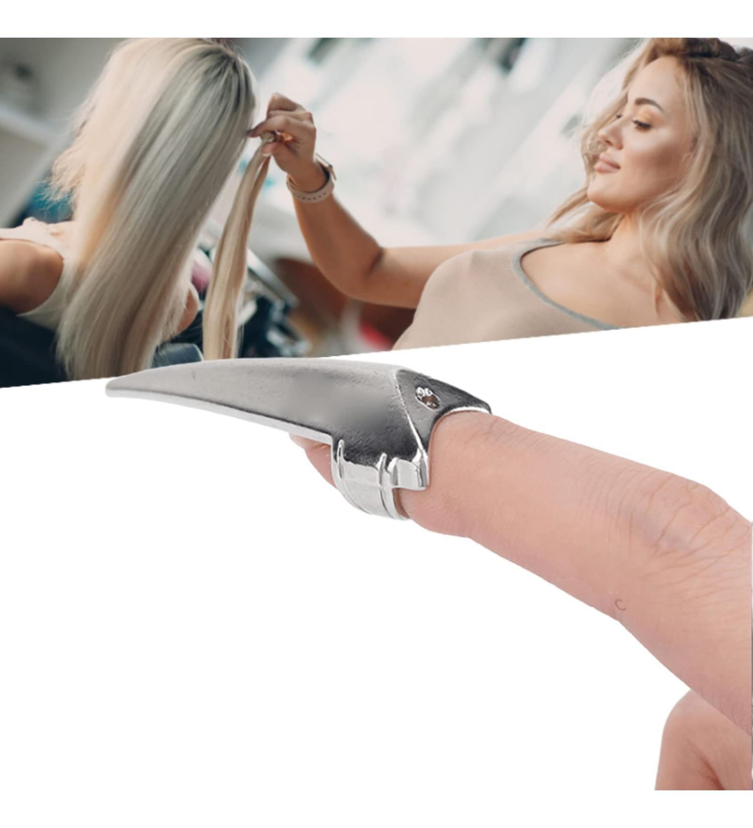 Hair Finger Parting Tool Fingers Hair Parting Rings Alloy Durable Dreadlocks Braids Selecting Ring Hair Sectioning Rings Hair Tools for Wigs Extensions Dreadlocks Braids(Silver) - Buy Online on SooperMarket.com