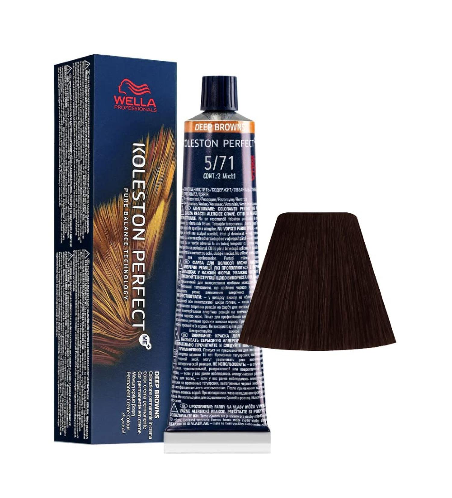 Wella Hair Colour/Permanent Colour 60 ml Color 5/71 1 piece (1 pack)