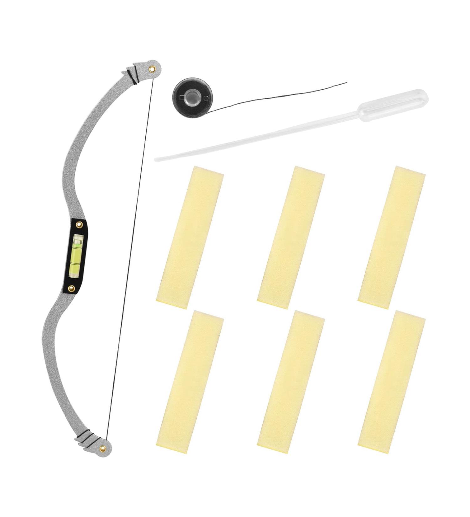 ATOMUS Eyebrow Tattoo Bow Mapper Set - Microblading Metal Brow Drawing Ruler Marker Tool Kit (Silver) - Buy Online on SooperMarket.com